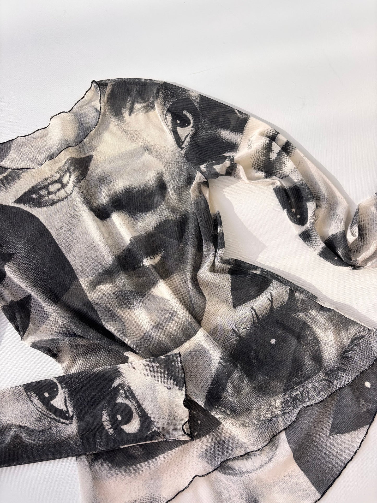 Virus Hand Screen Printed Mesh Eyes Top (8-14)