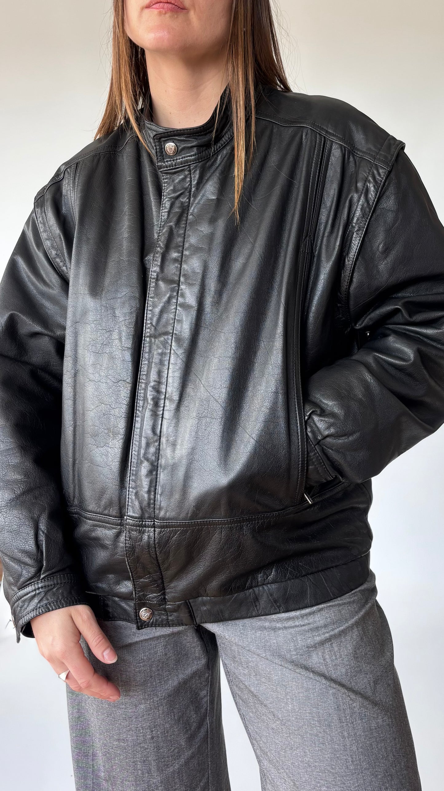 Altitude Korean Cafe Racer Leather Jacket