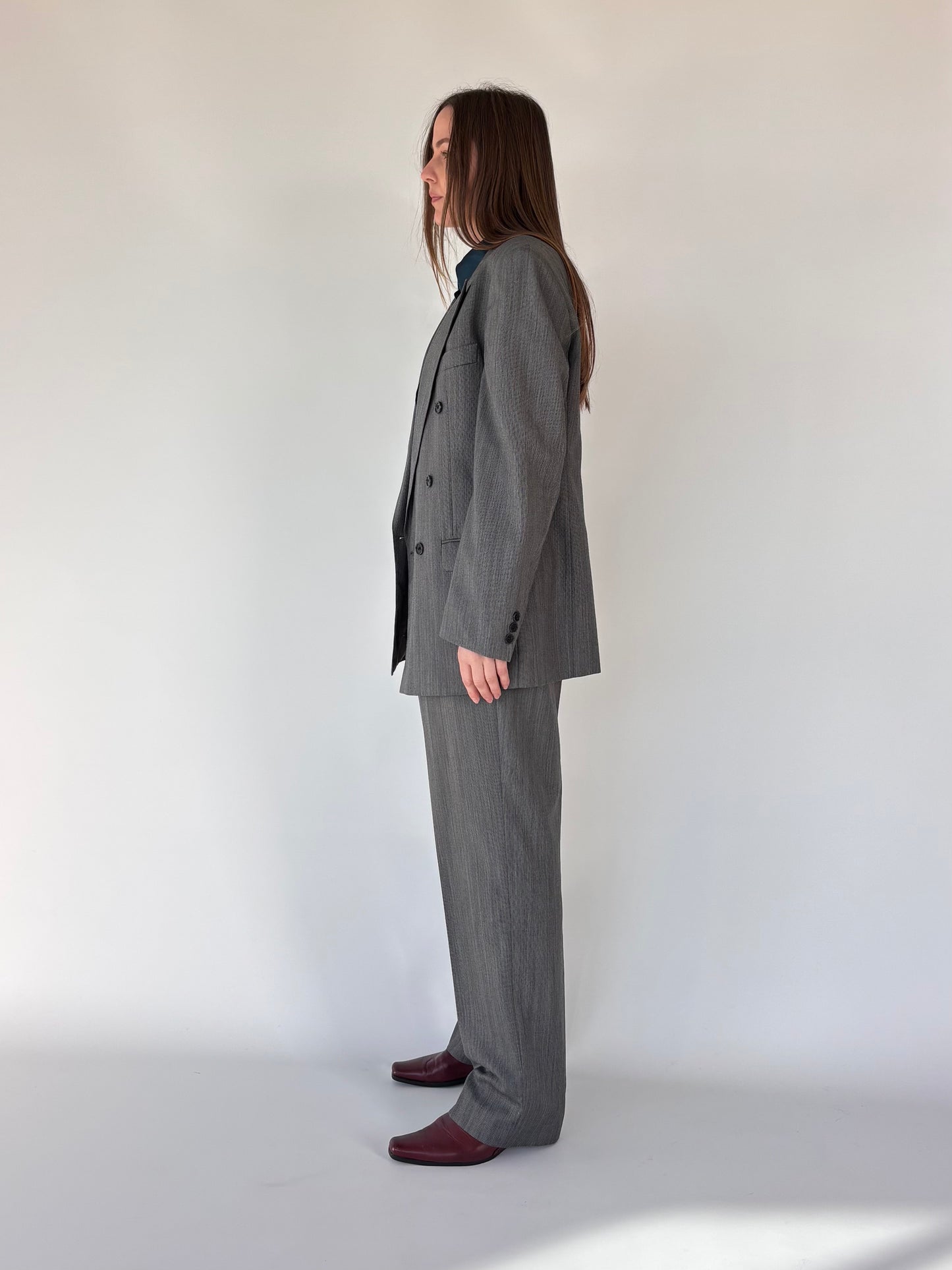 Rembrandt Wool Stripe Pant Suit