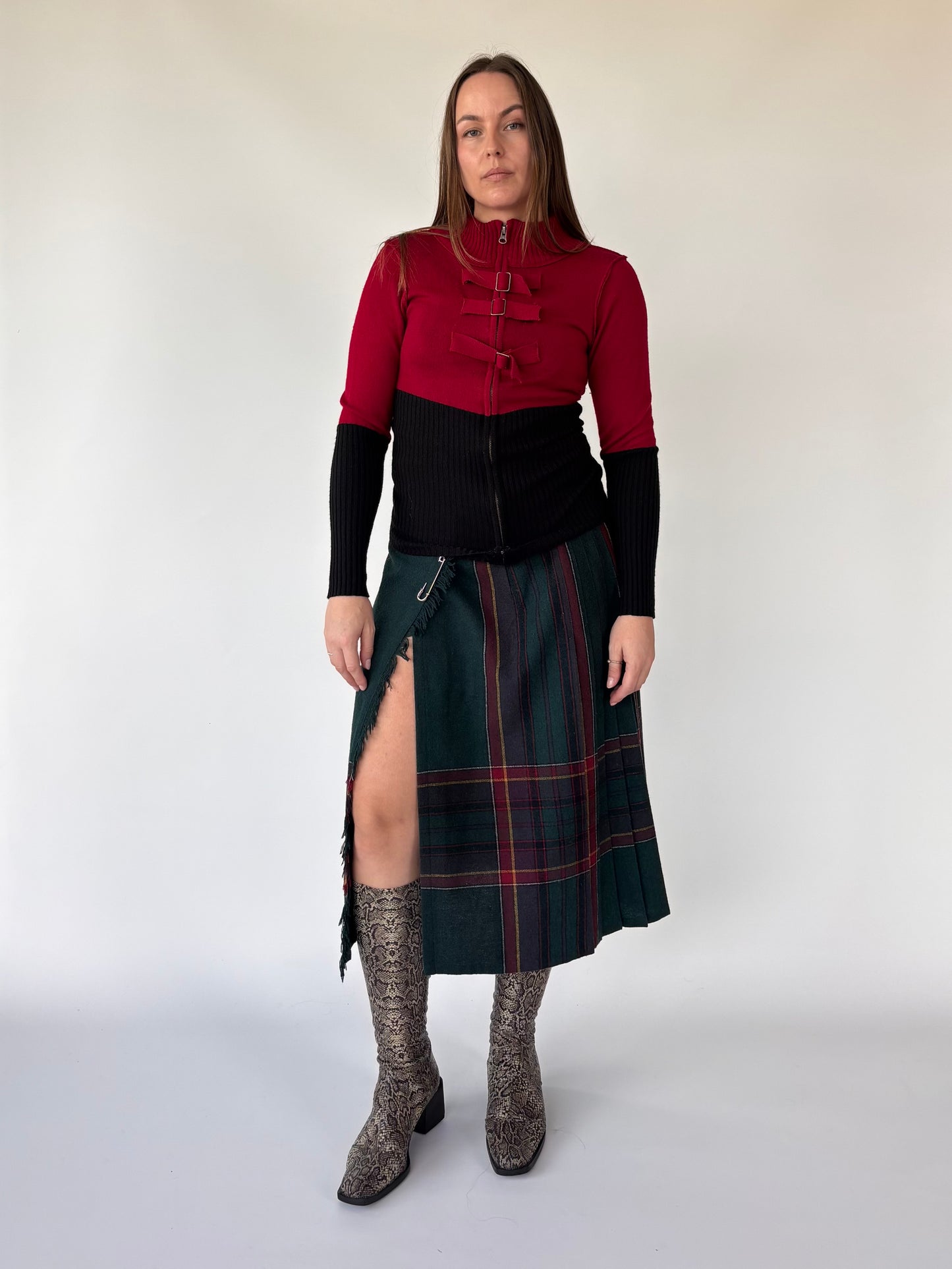 Tartan Wool Kilt Skirt (10-12)