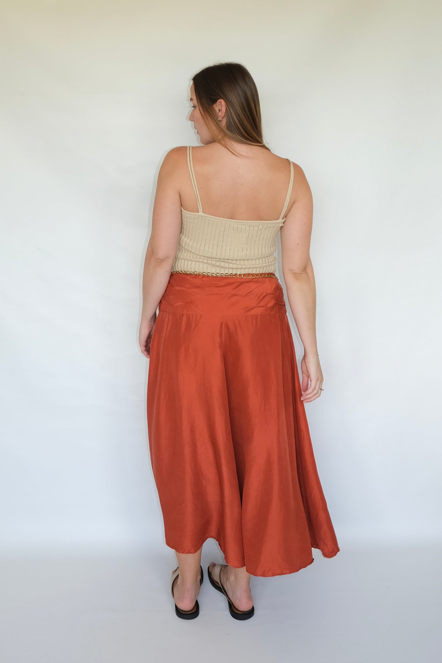 Verge Silk Skirt