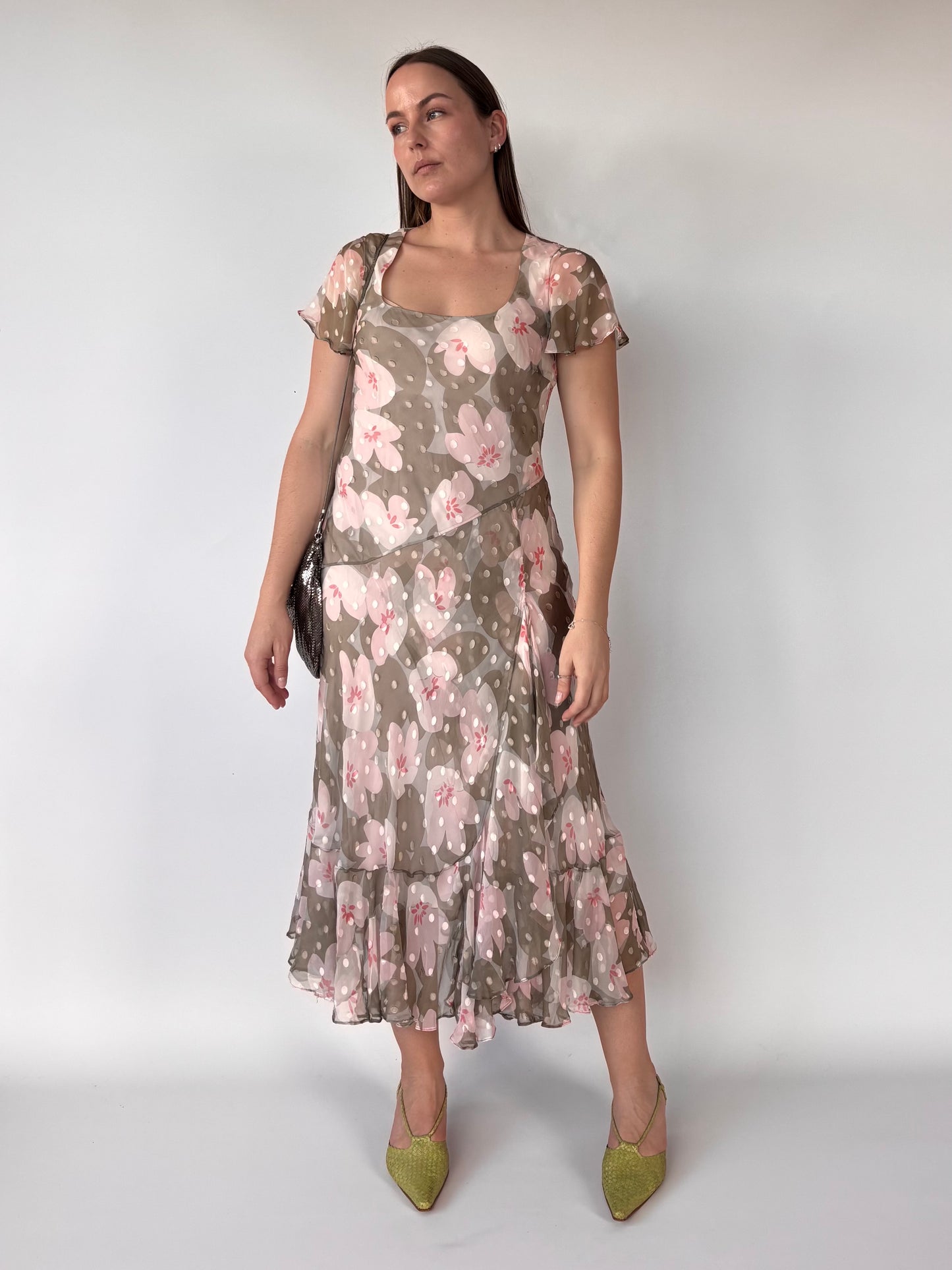 Fenn Wright Manson Silk Floral Dress (10-12)