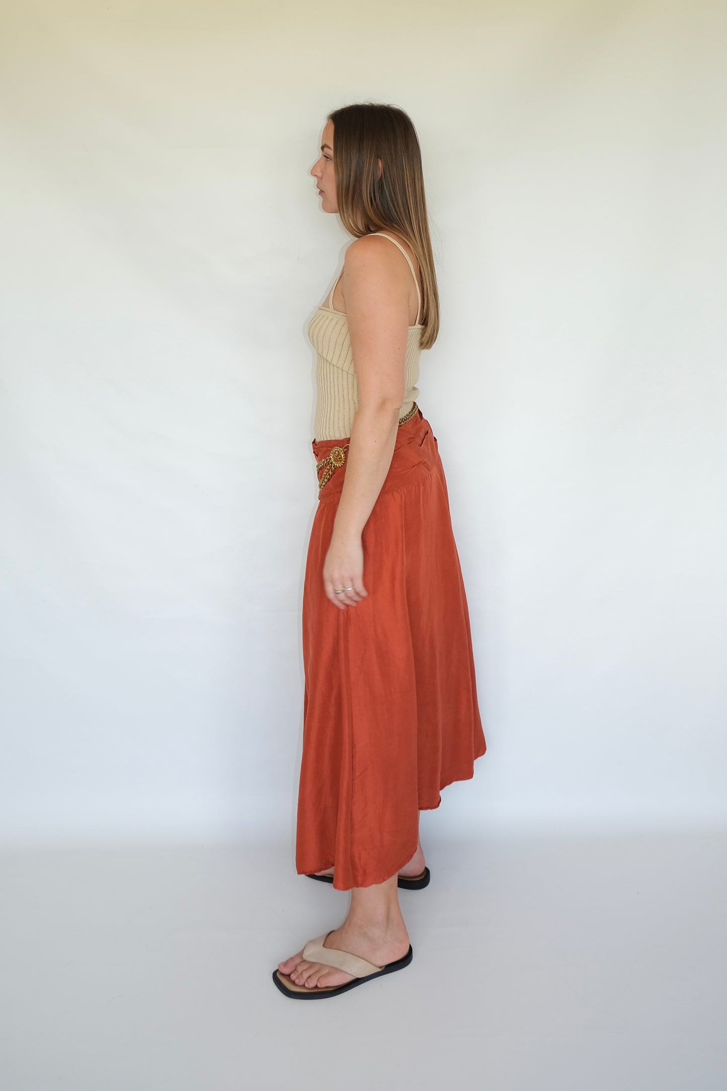 Verge Silk Skirt