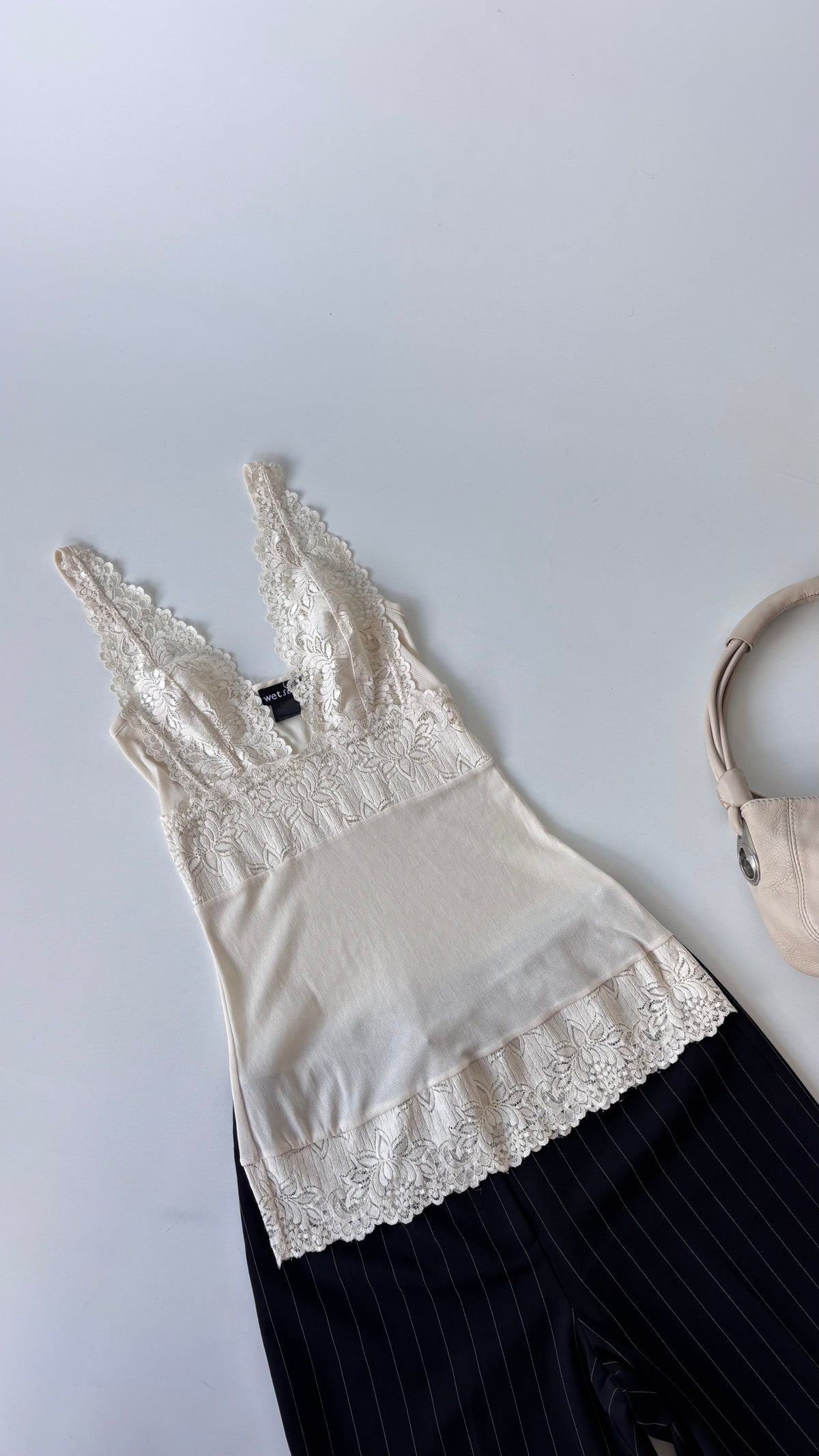 Wet Seal 2000’s Lace Mesh Tank