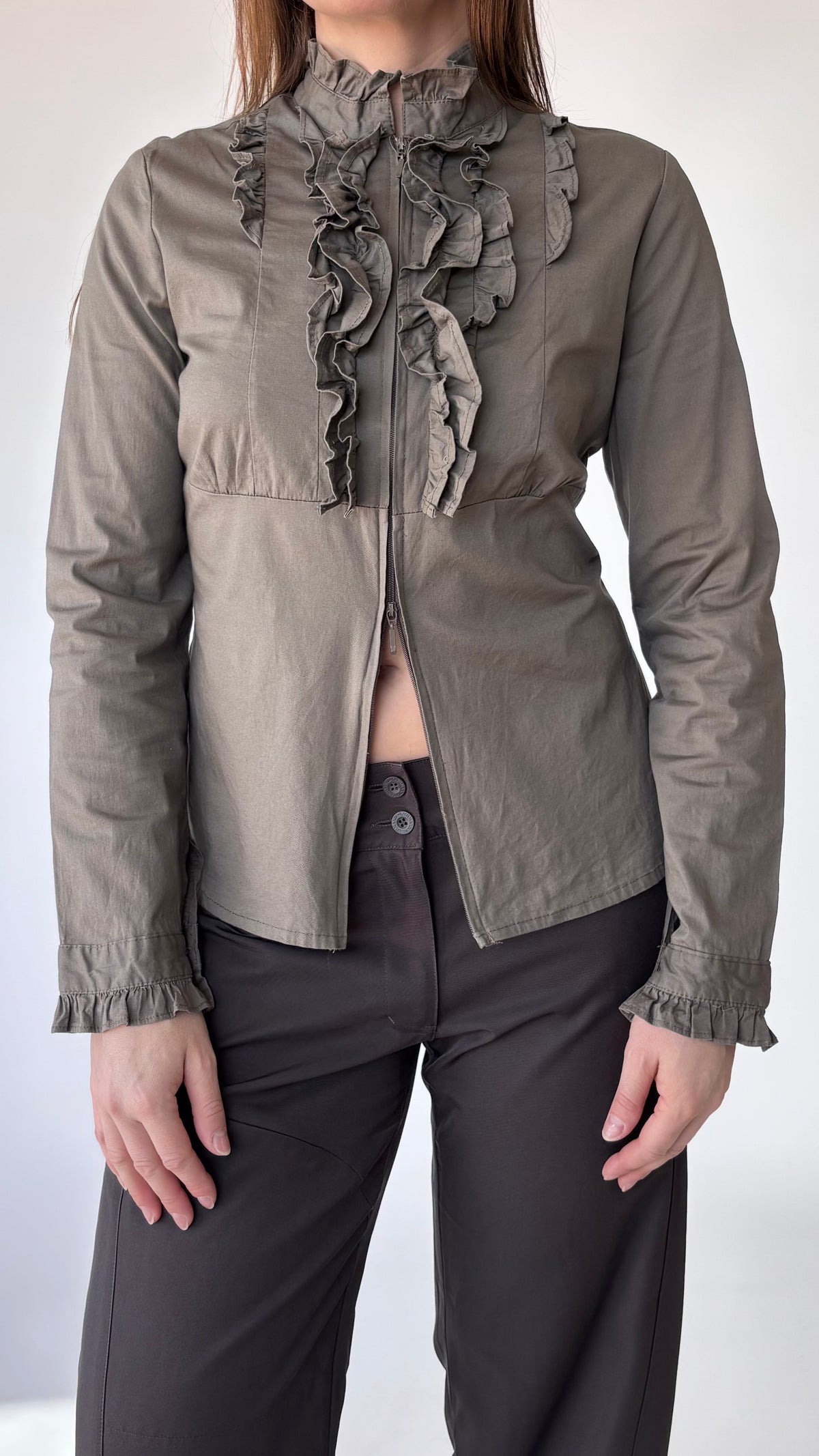 Levina Ruffle Shirt Jacket (12-14)