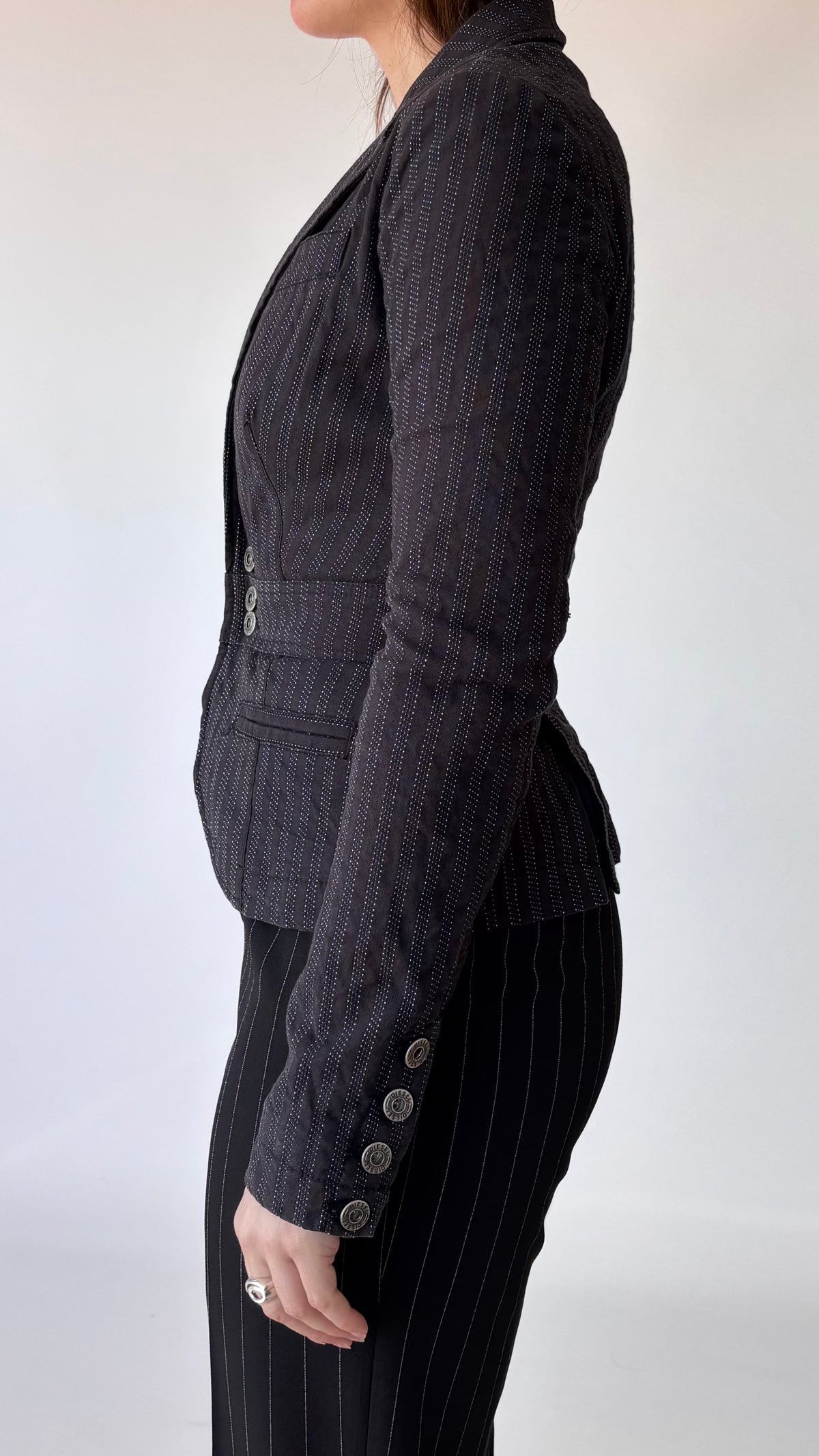 2000’s Diesel Pinstripe Blazer (6-8)