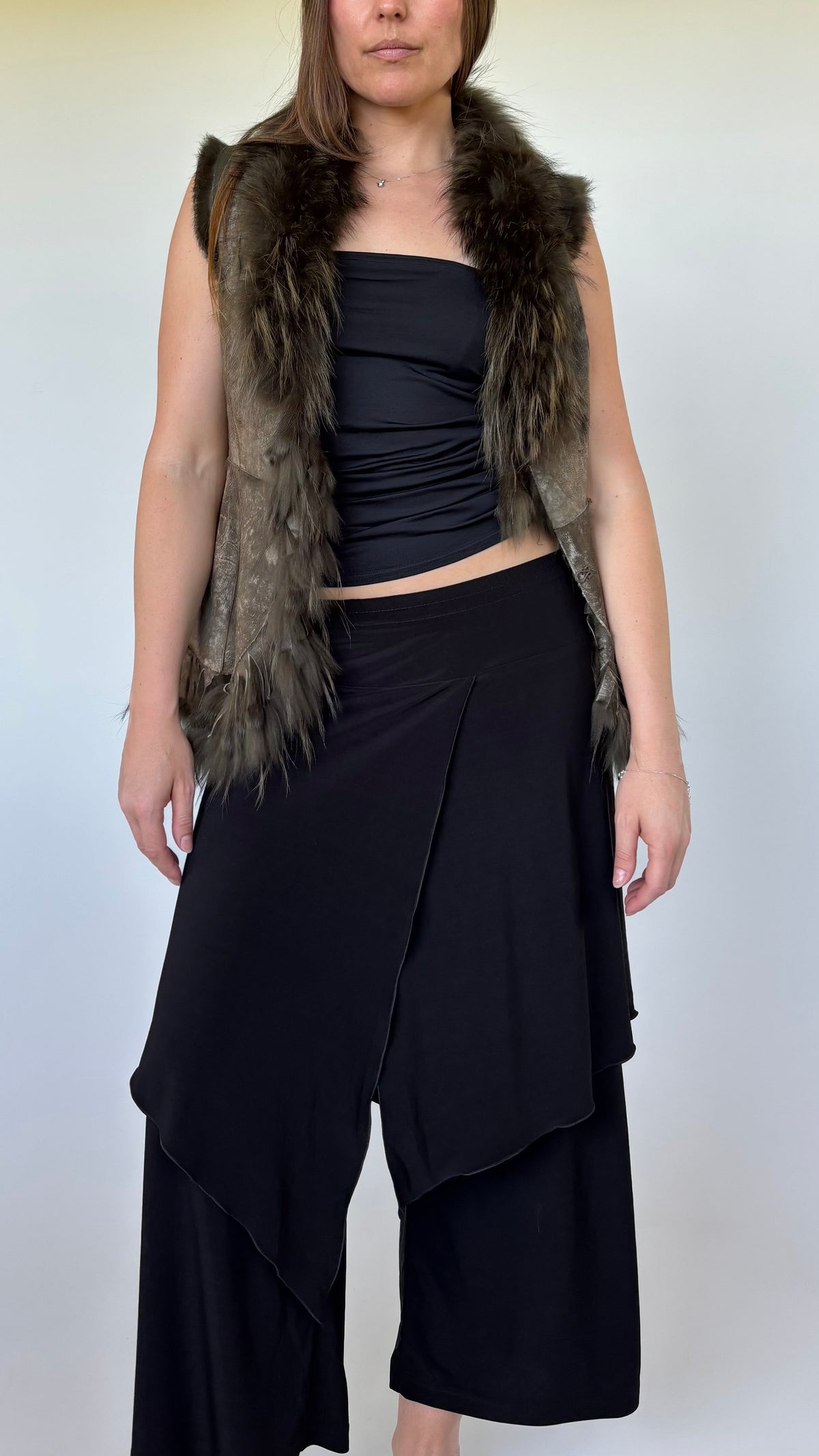 Leather Fur Vest