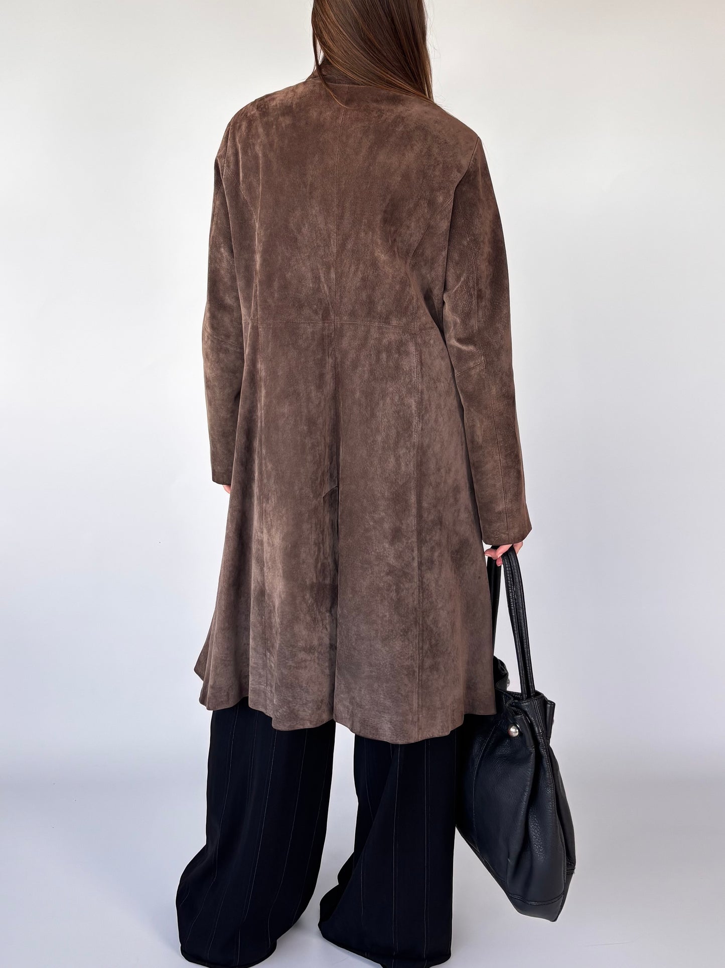 Chocolate Suede Field Coat (10-16)