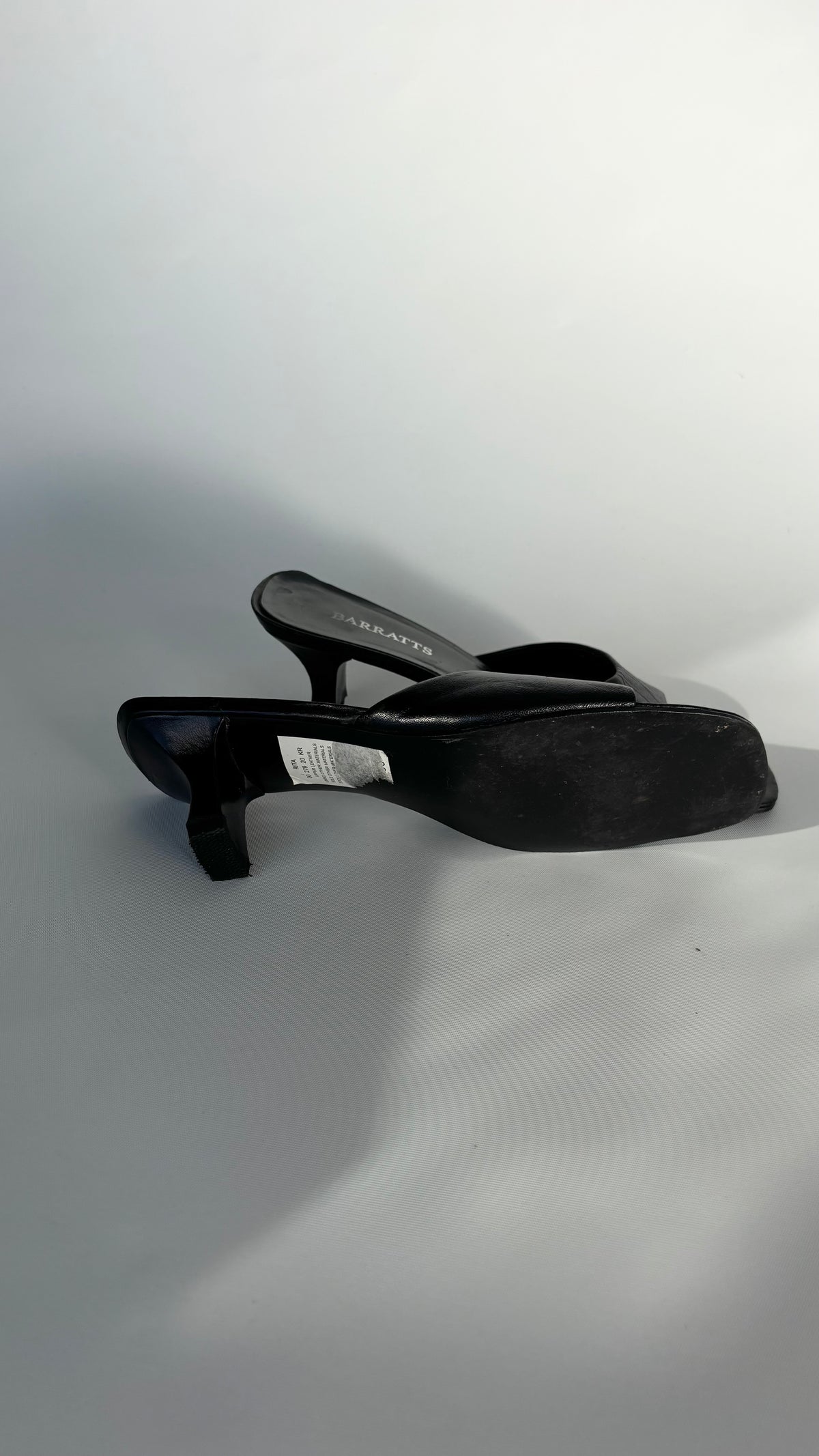 Barratts Leather Kitten Mule (8/8.5)