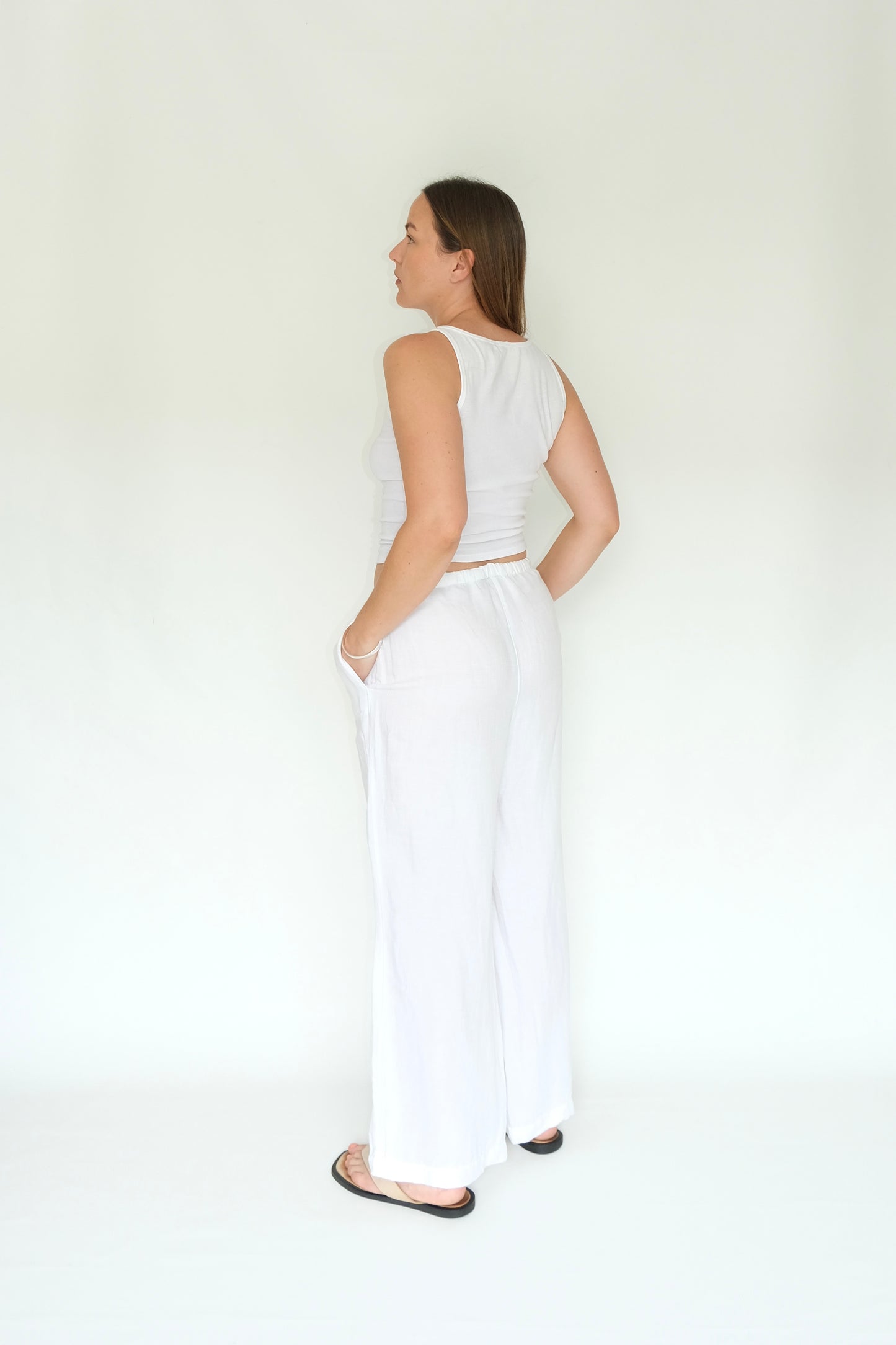 Chicos Linen Trousers