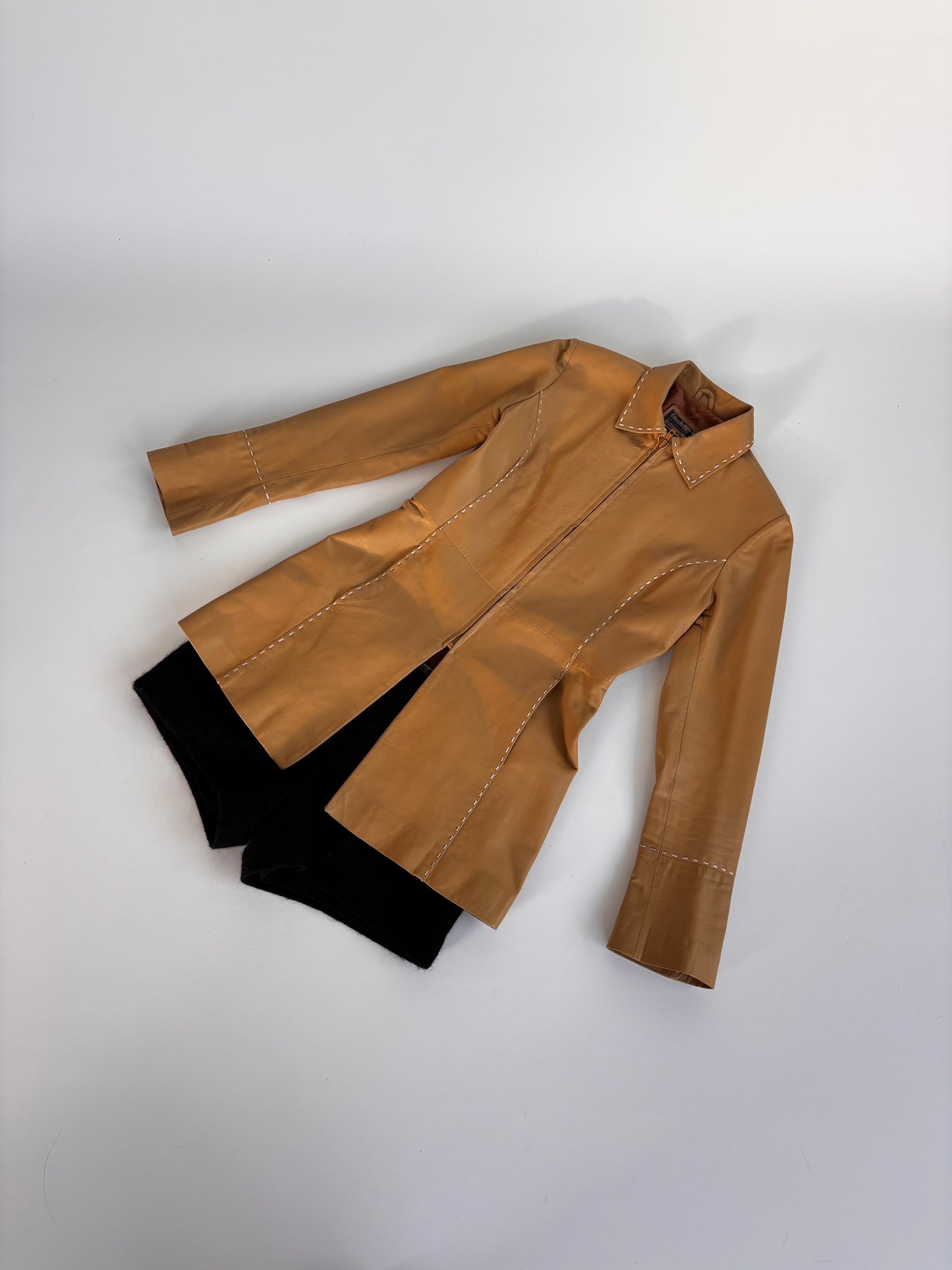 Melasti Tan Leather Jacket (6-10)