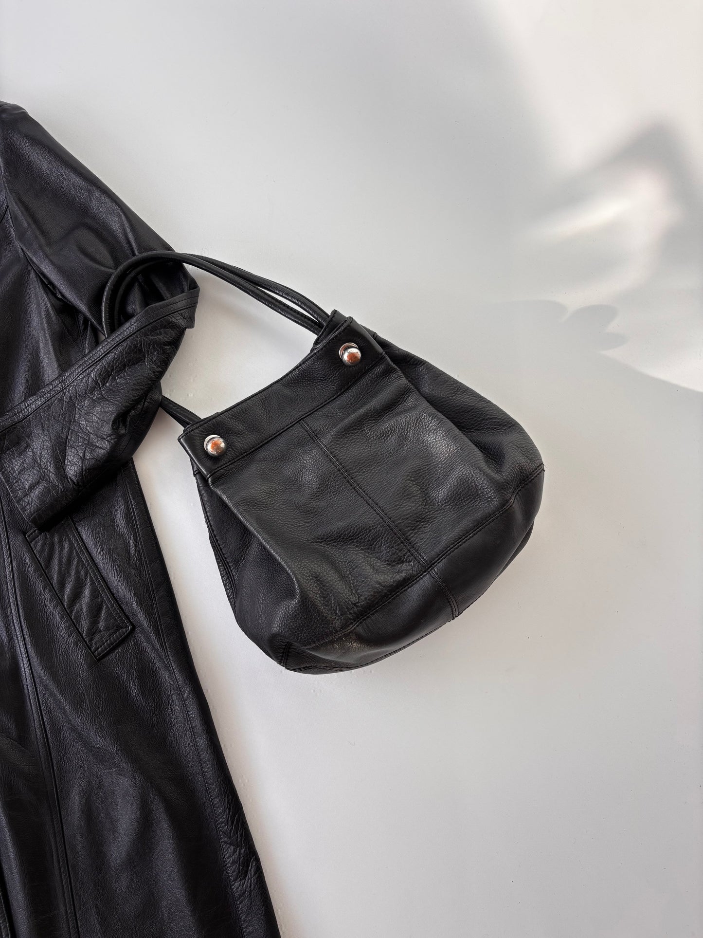 2000’s Ecco Leather Slouch Bag