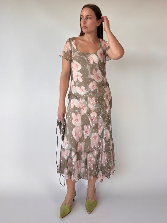 Fenn Wright Manson Silk Floral Dress (10-12)