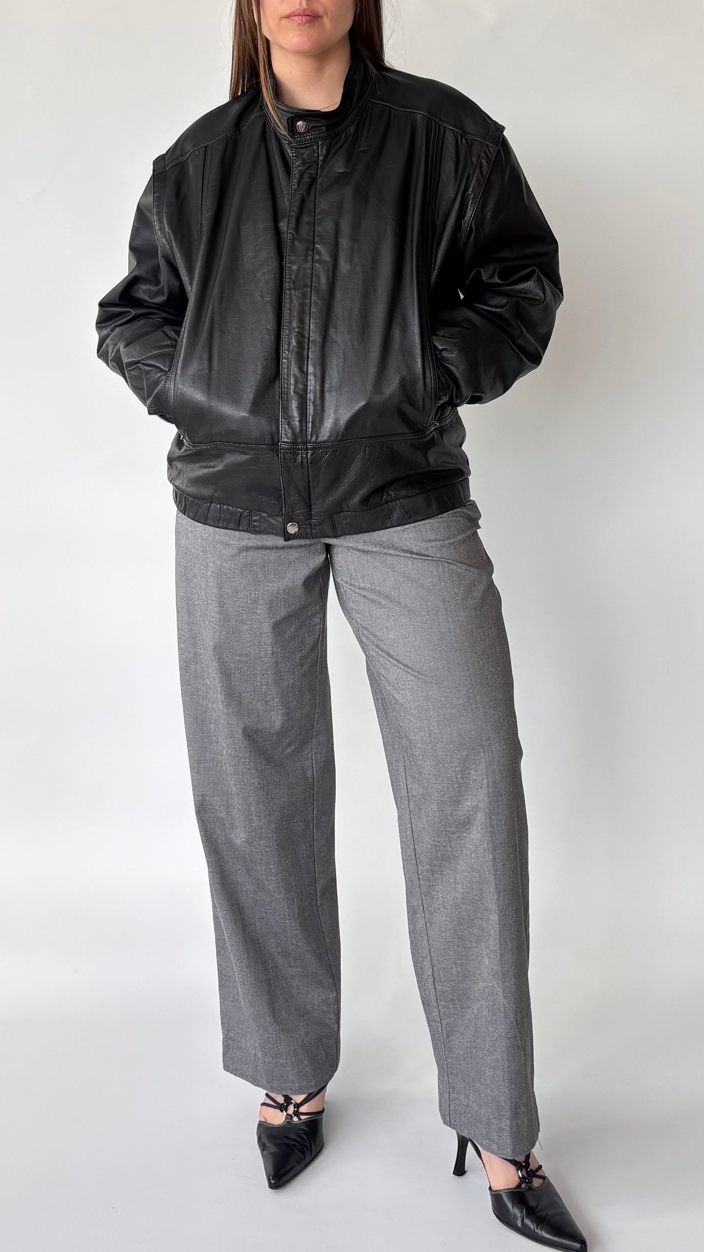 Altitude Korean Cafe Racer Leather Jacket