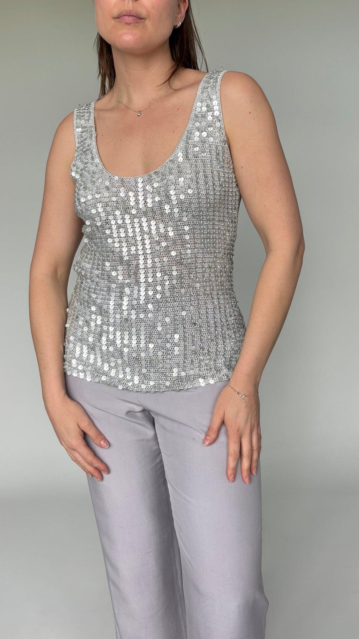 Next 2000’s Sequin Crochet Top