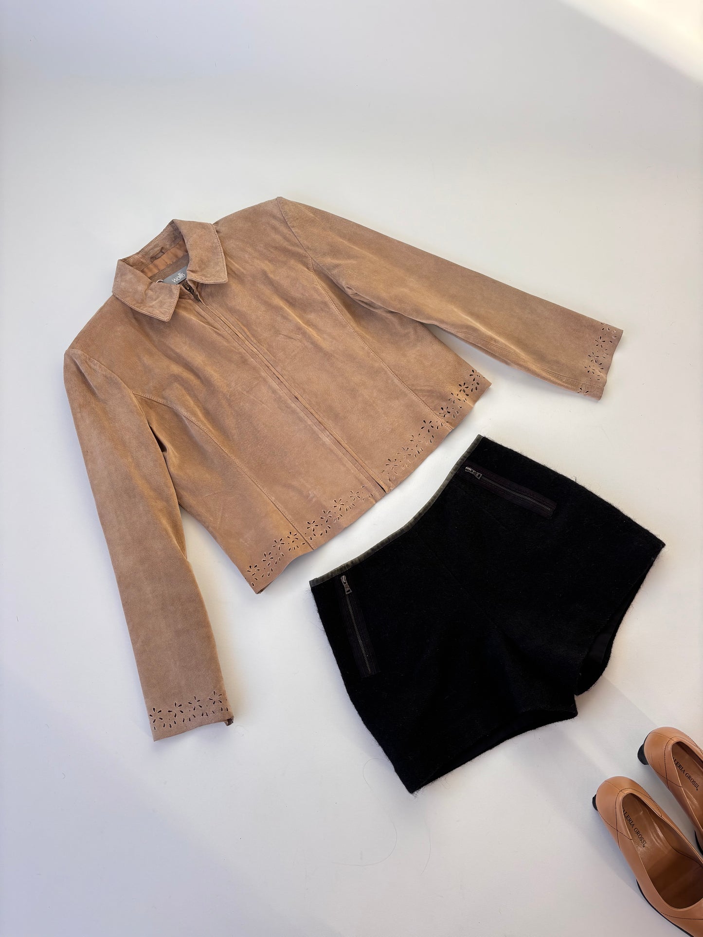 Wallis Suede Perforated Jacket