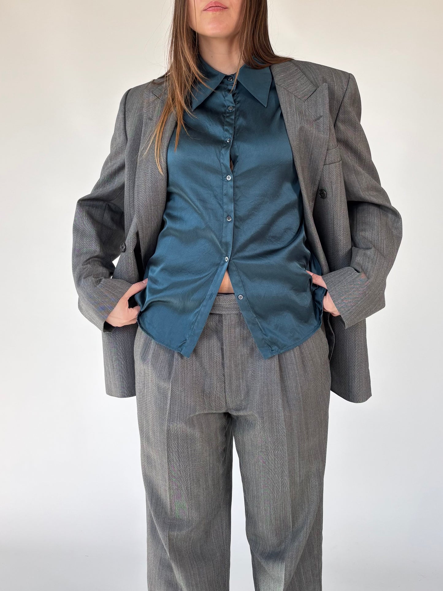Rembrandt Wool Stripe Pant Suit