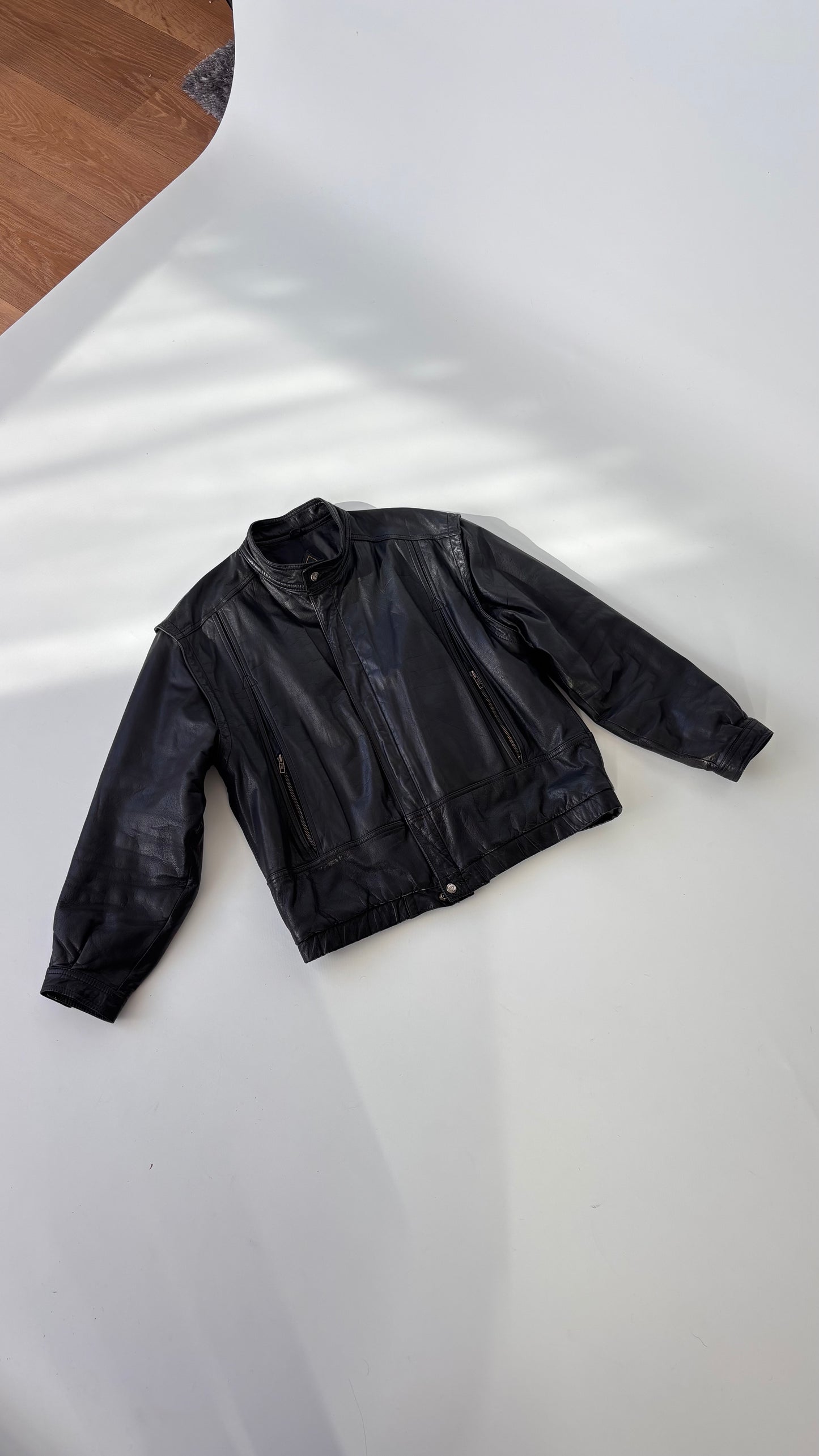 Altitude Korean Cafe Racer Leather Jacket