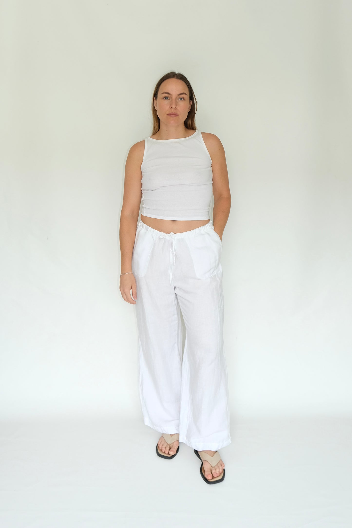 Chicos Linen Trousers