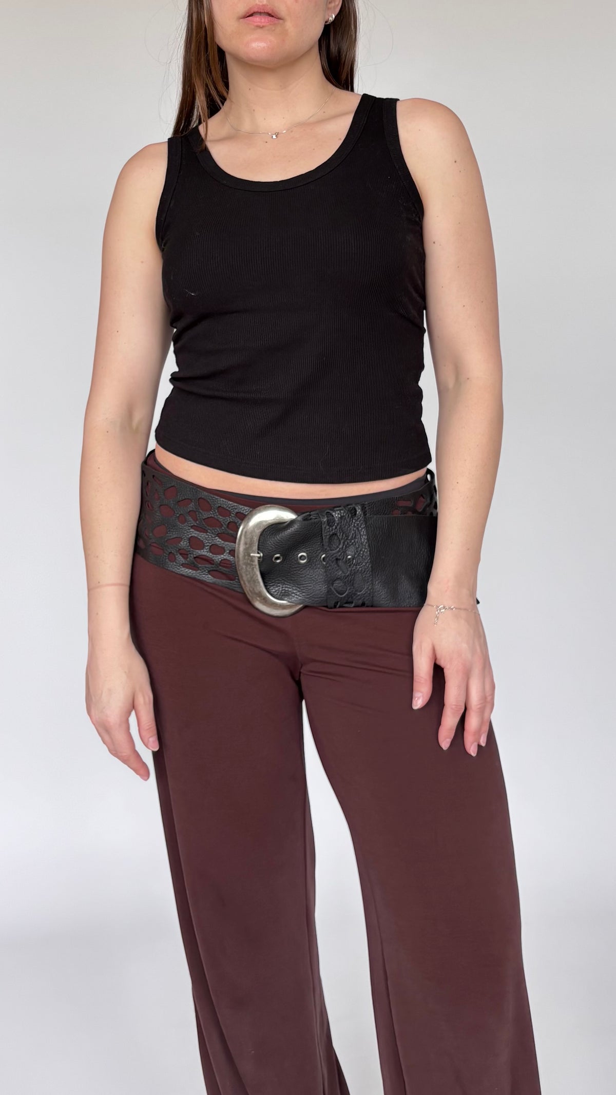 Limited Express Laser Cut Leather Belt (10-14)