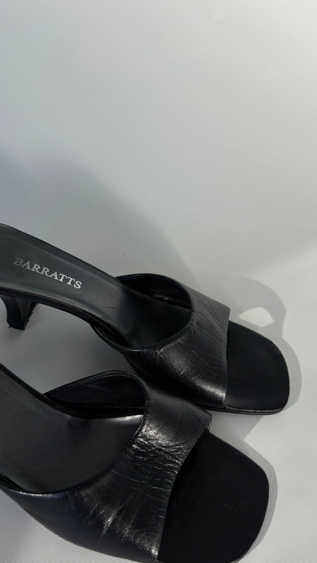 Barratts Leather Kitten Mule (8/8.5)