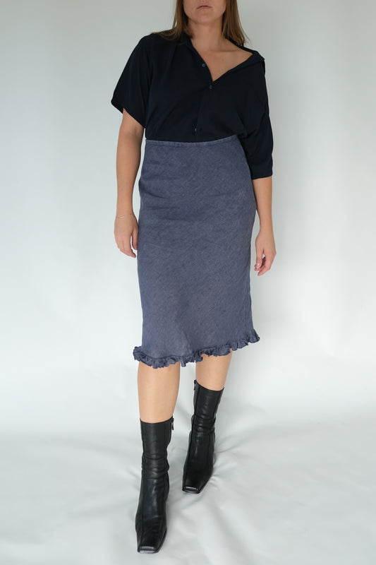 Linen Bias Skirt