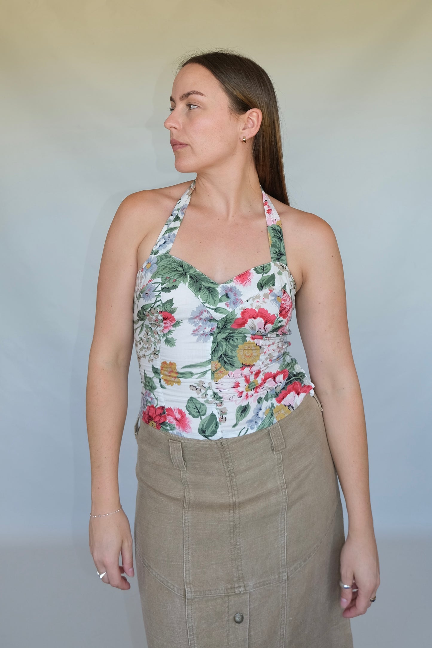 Vamp Floral Halter Top