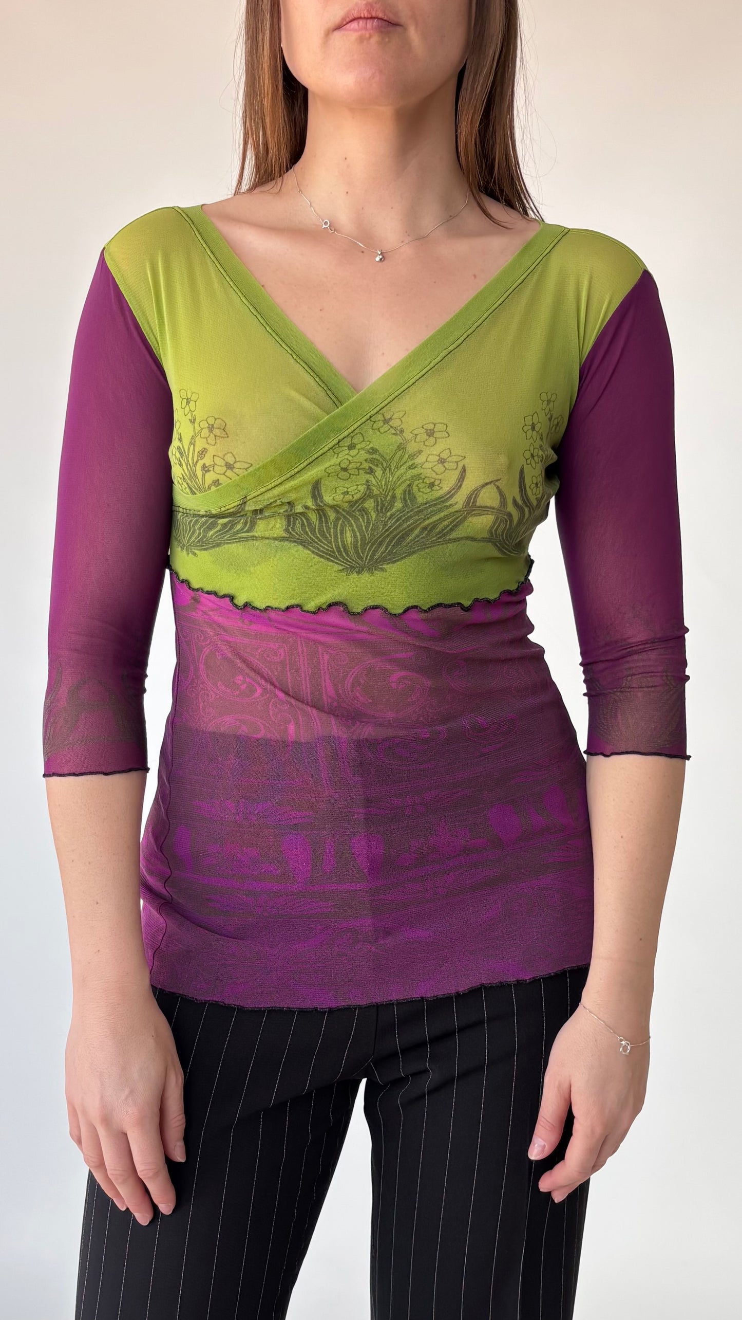 Roisin Dubh Printed Mesh Top