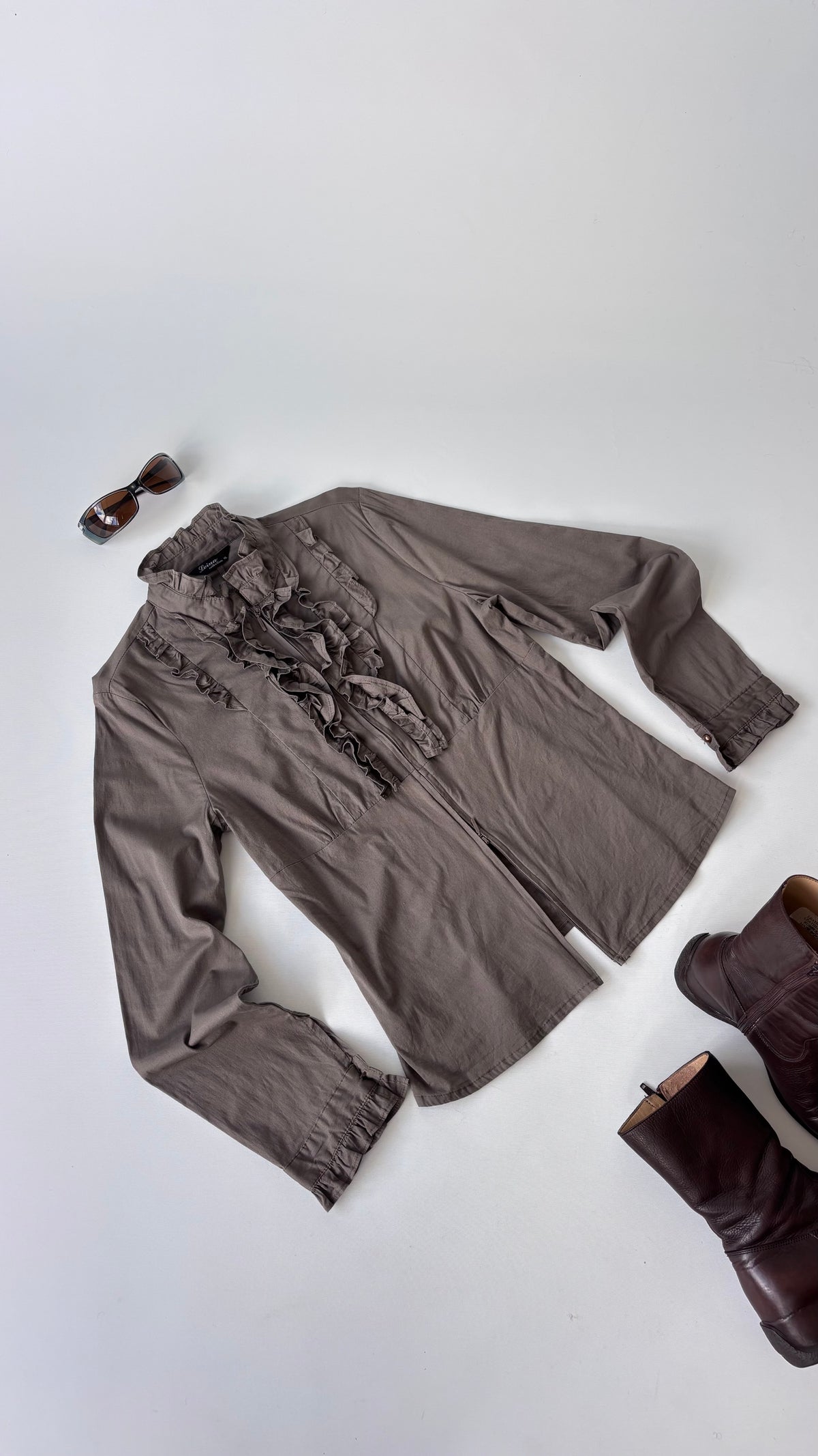 Levina Ruffle Shirt Jacket (12-14)