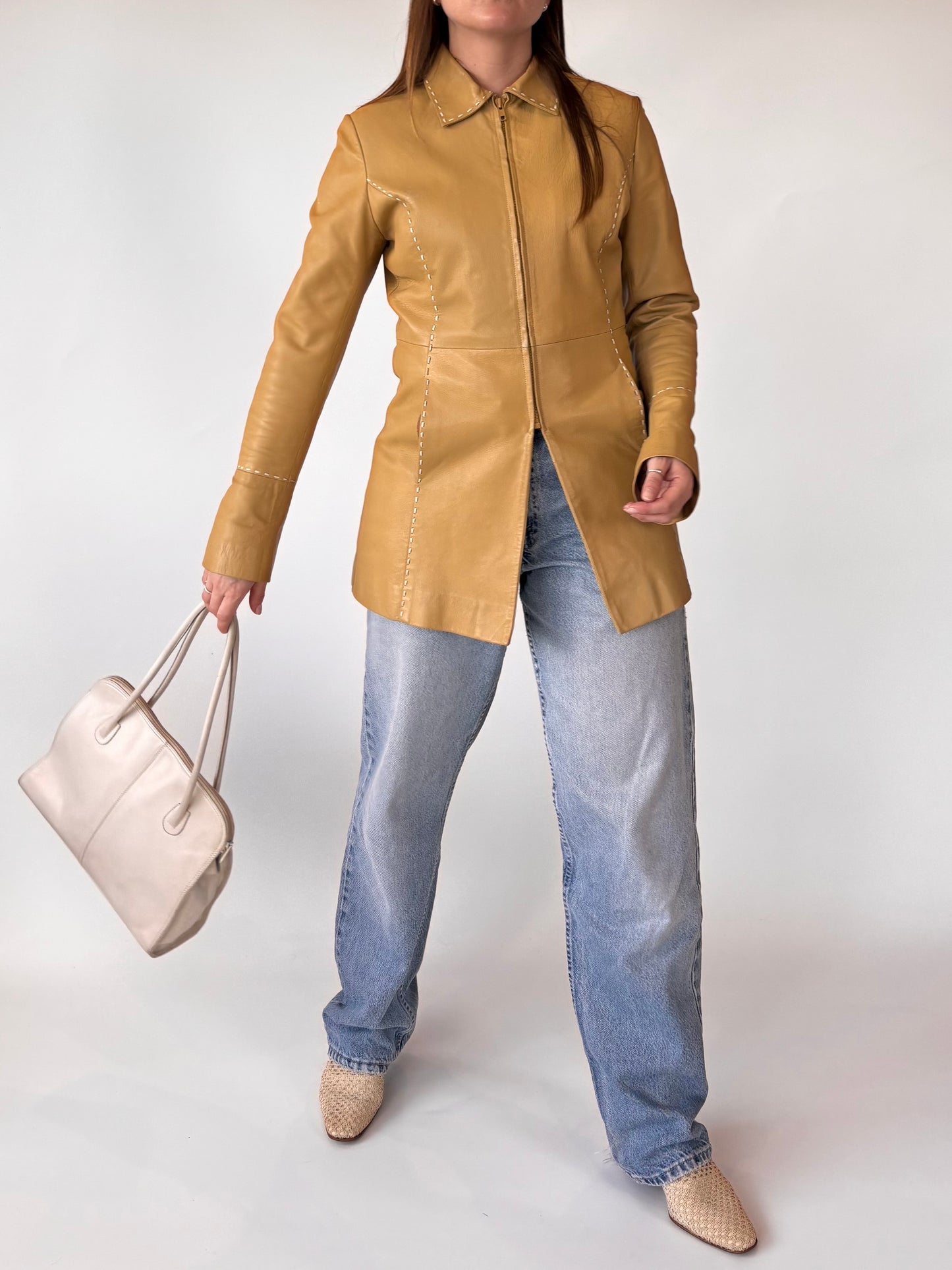 Melasti Tan Leather Jacket (6-10)