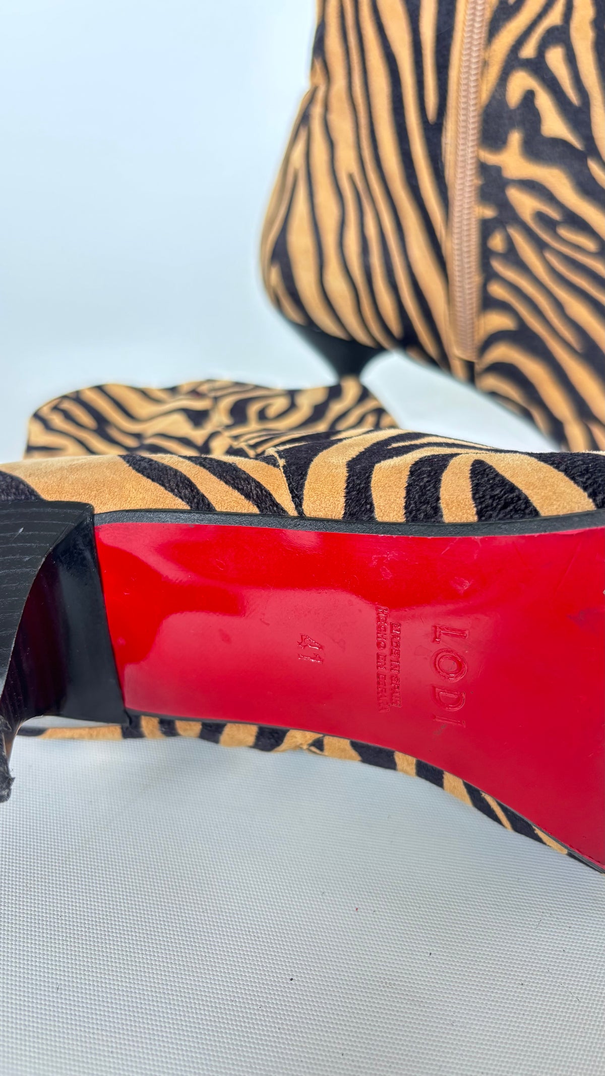 Lodi Zebra Ankle Boots (40/41)