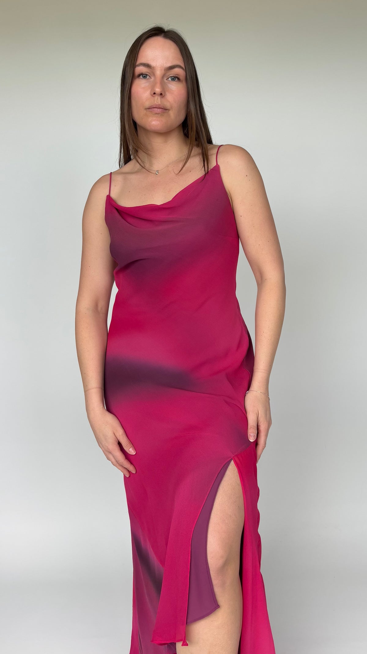 Monsoon Silk Bias Dress (8-10)