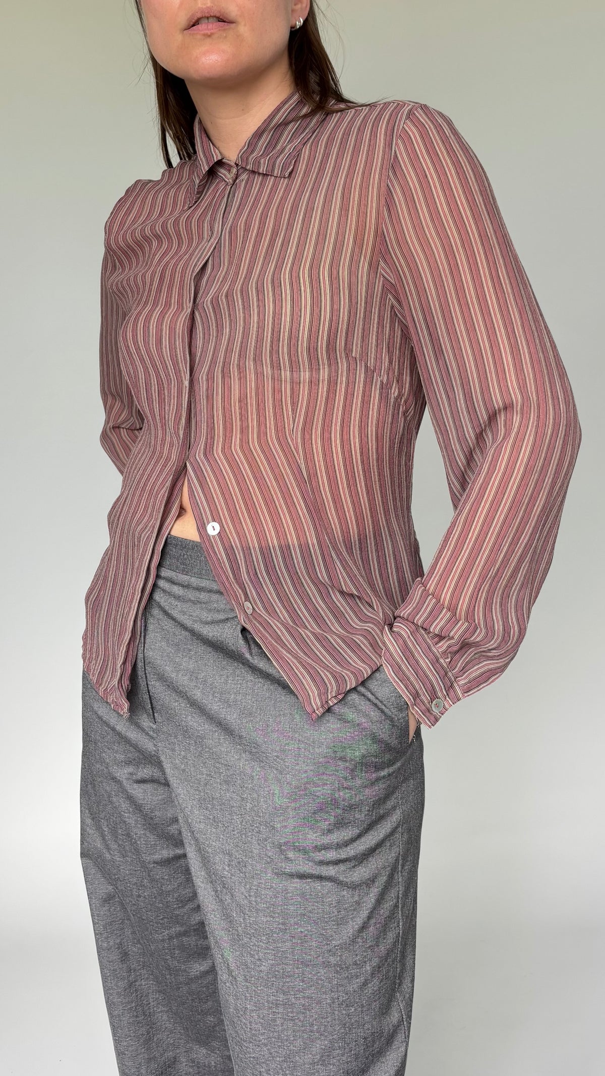 Monsoon Silk Stripe Top