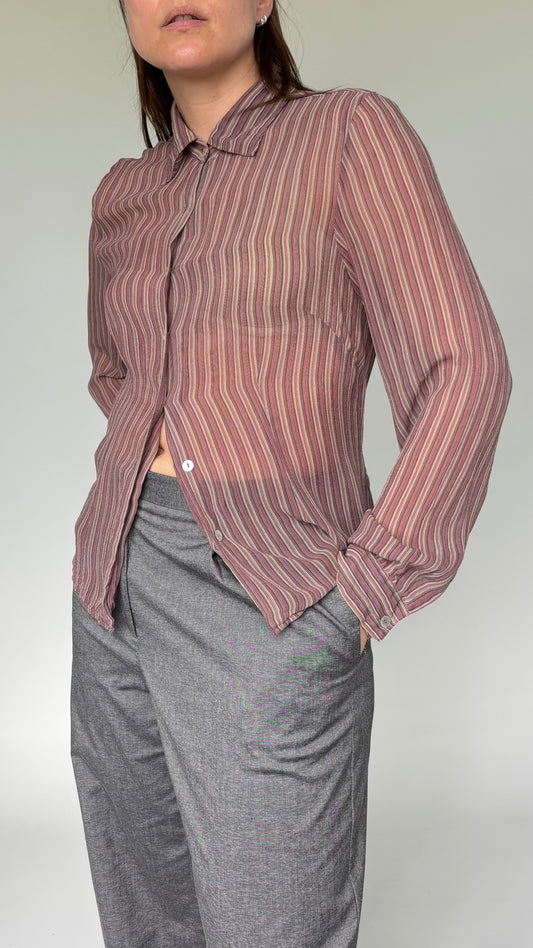 Monsoon Silk Stripe Top
