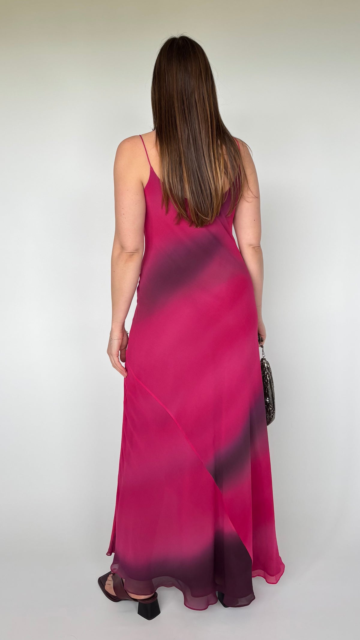 Monsoon Silk Bias Dress (8-10)