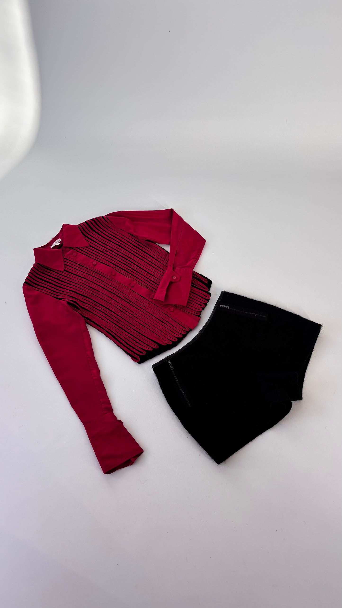 Obstinée Silk Ribboned Mesh Shirt (6-8)