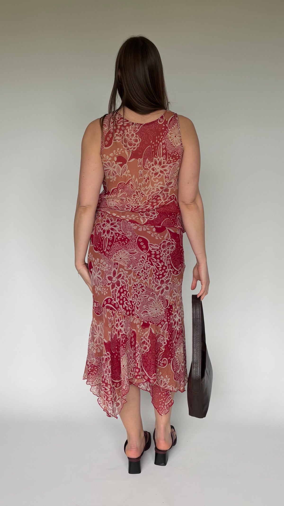 Johnathan Martin Silk Skirt Set