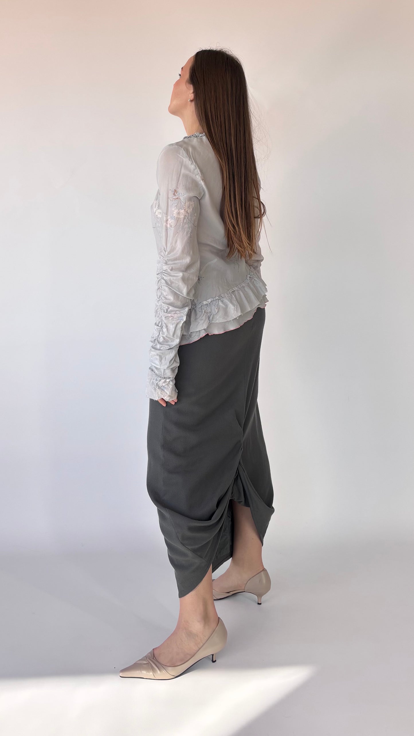 Marithé françois girbaud silk top (8-12)