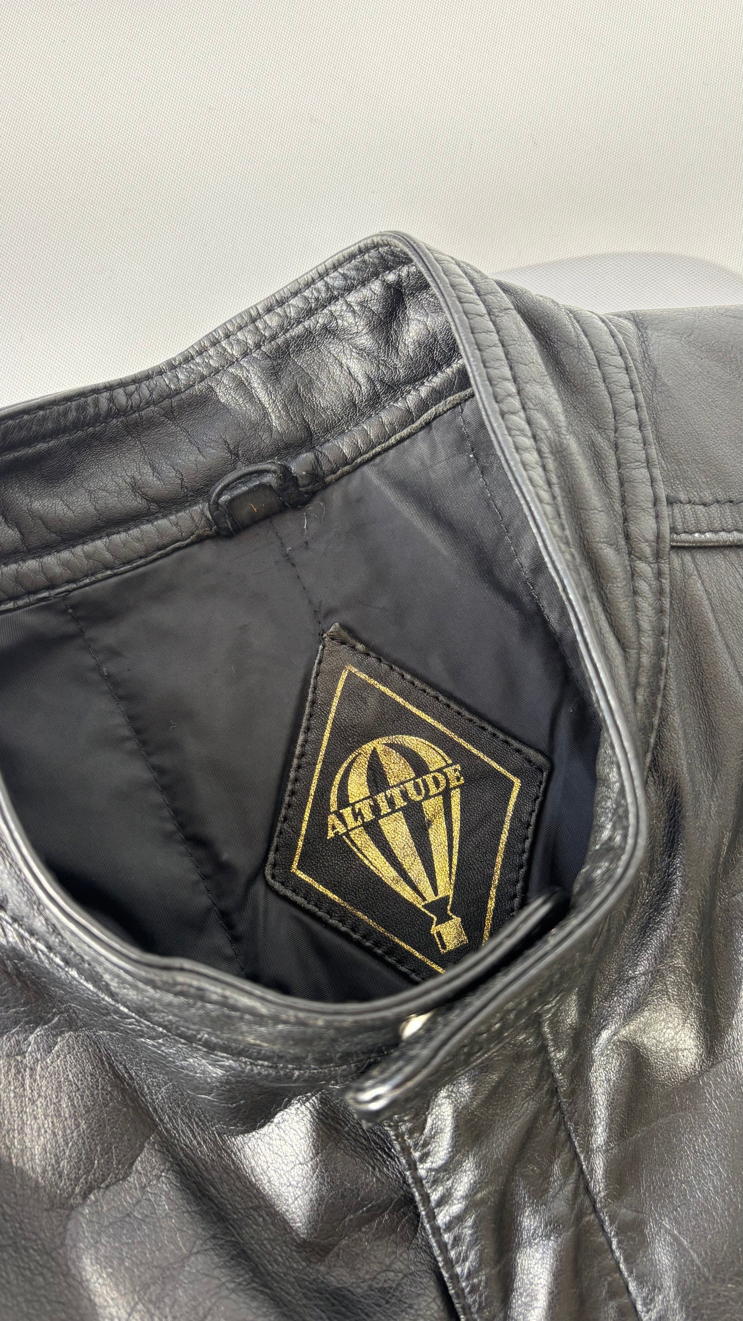 Altitude Korean Cafe Racer Leather Jacket