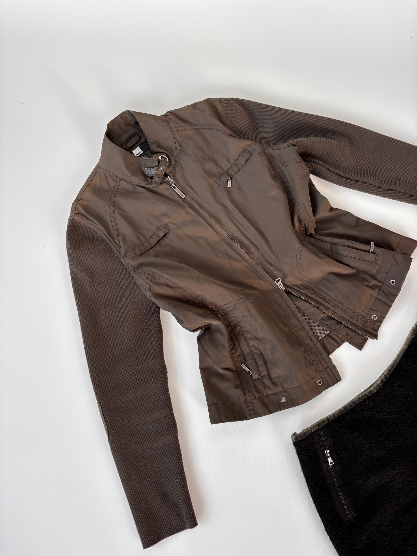 Vamp Olive Moto Jacket (10-12)