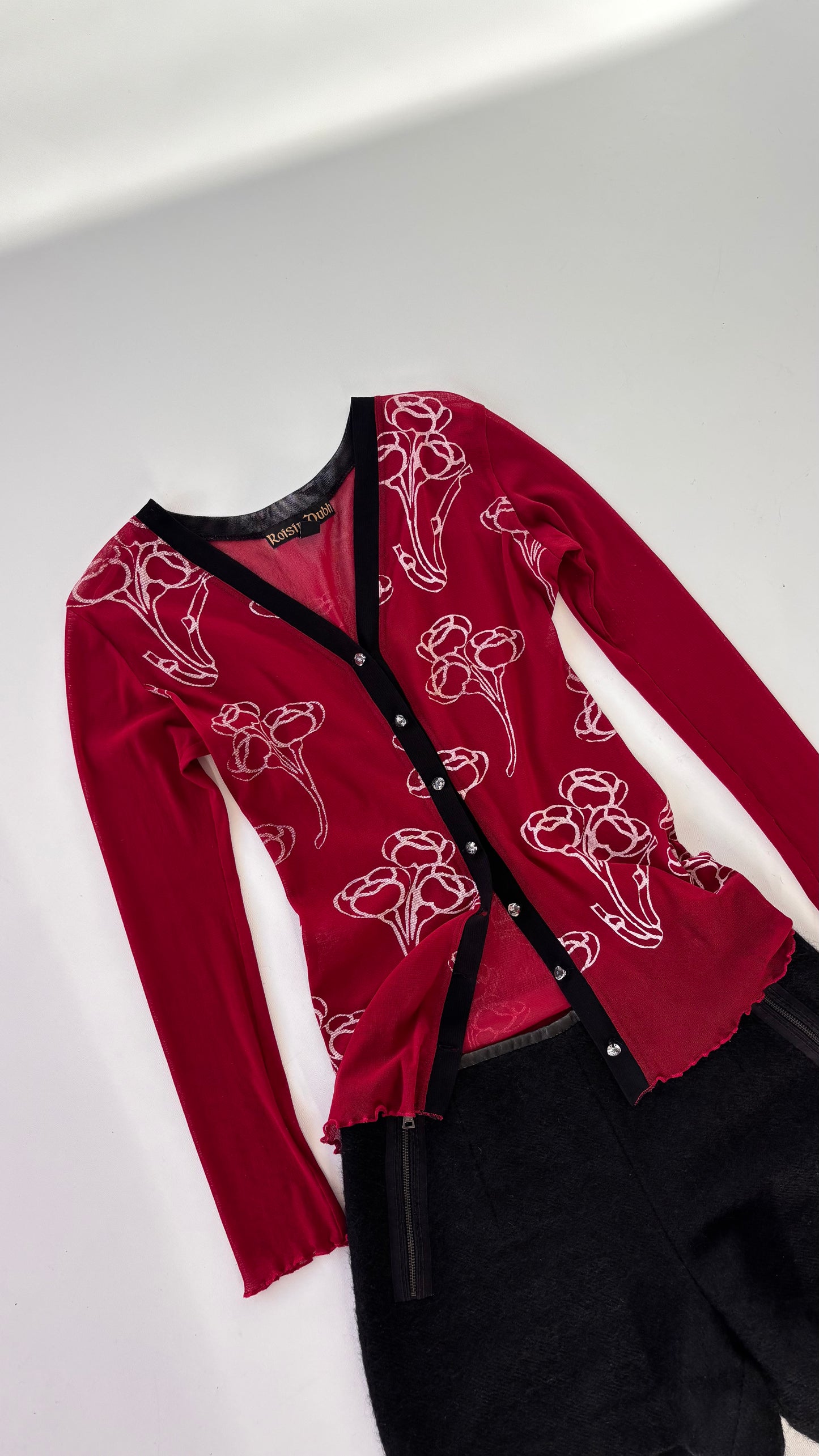 Roisin Dubh Poppy Mesh Top (8-10)