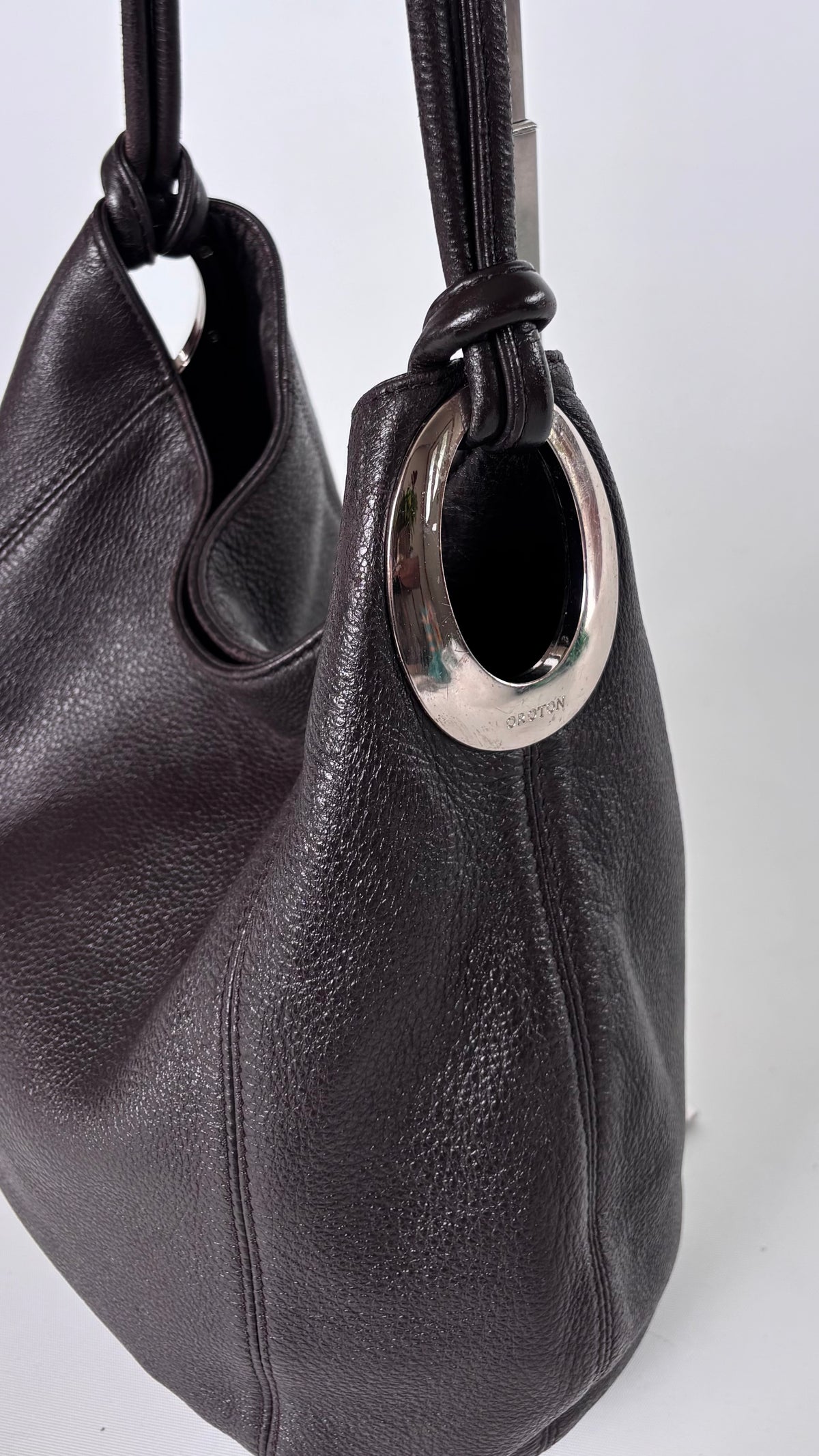 Classic Oroton Leather Bucket Bag