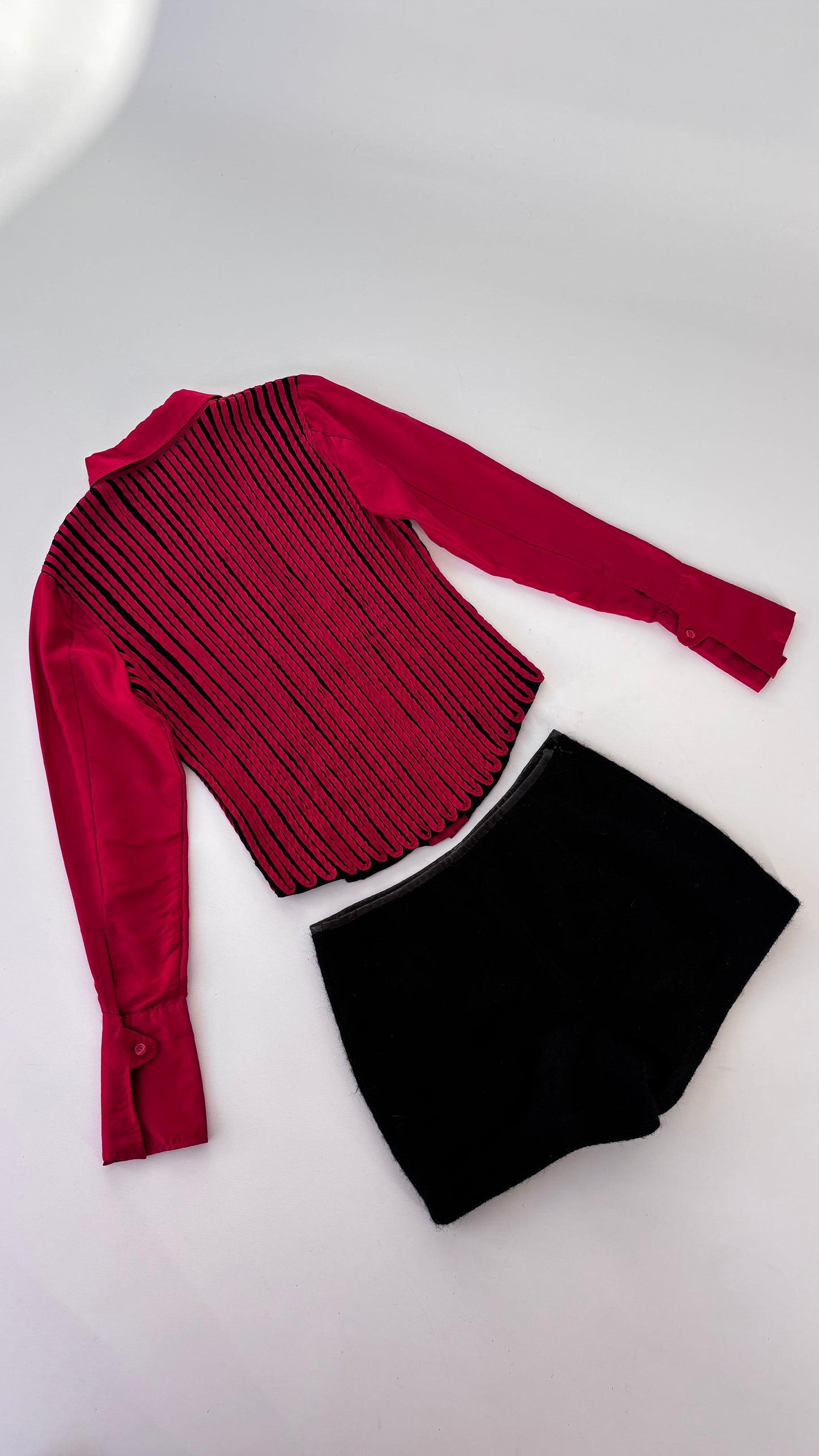 Obstinée Silk Ribboned Mesh Shirt (6-8)