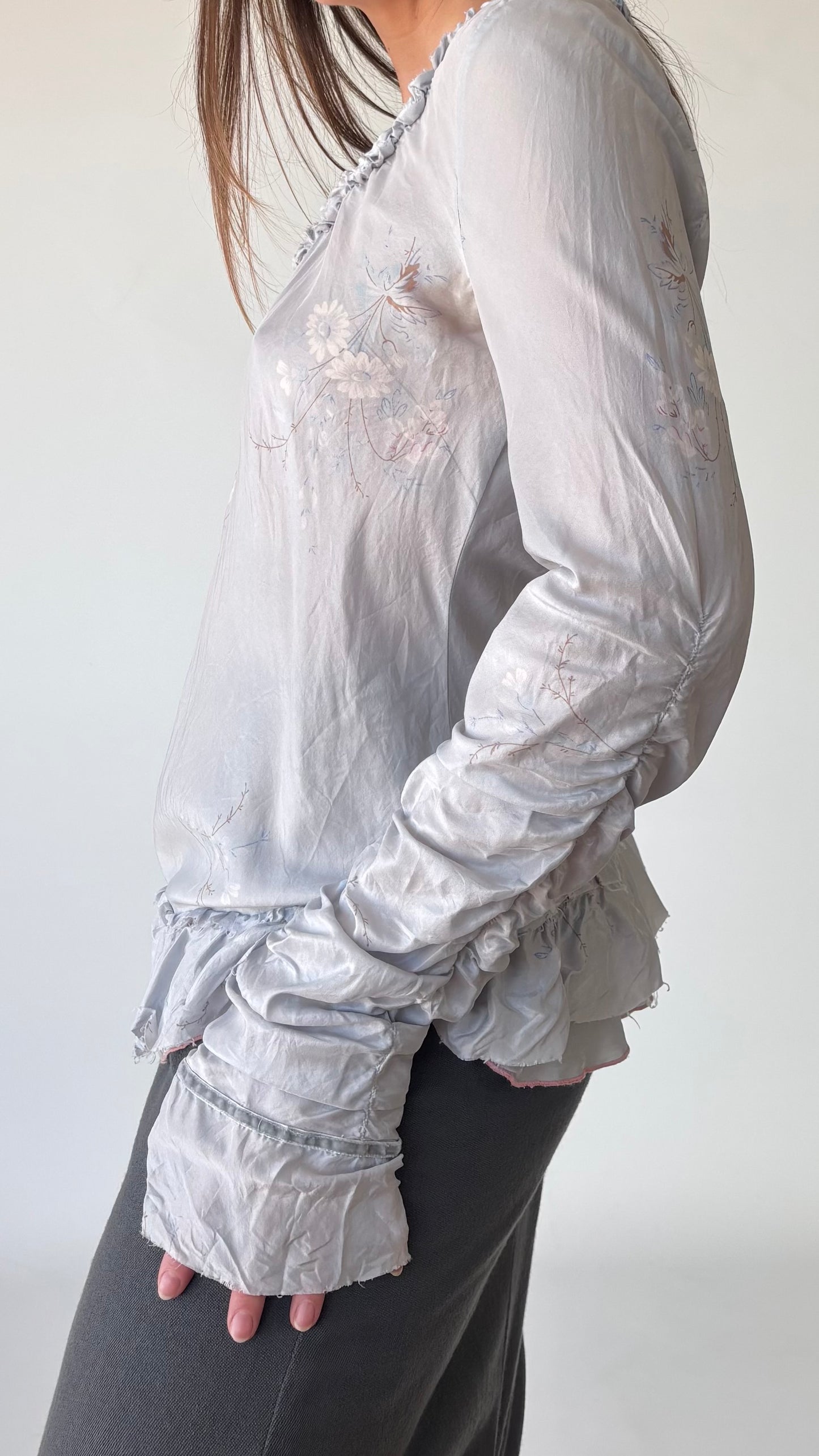 Marithé françois girbaud silk top (8-12)