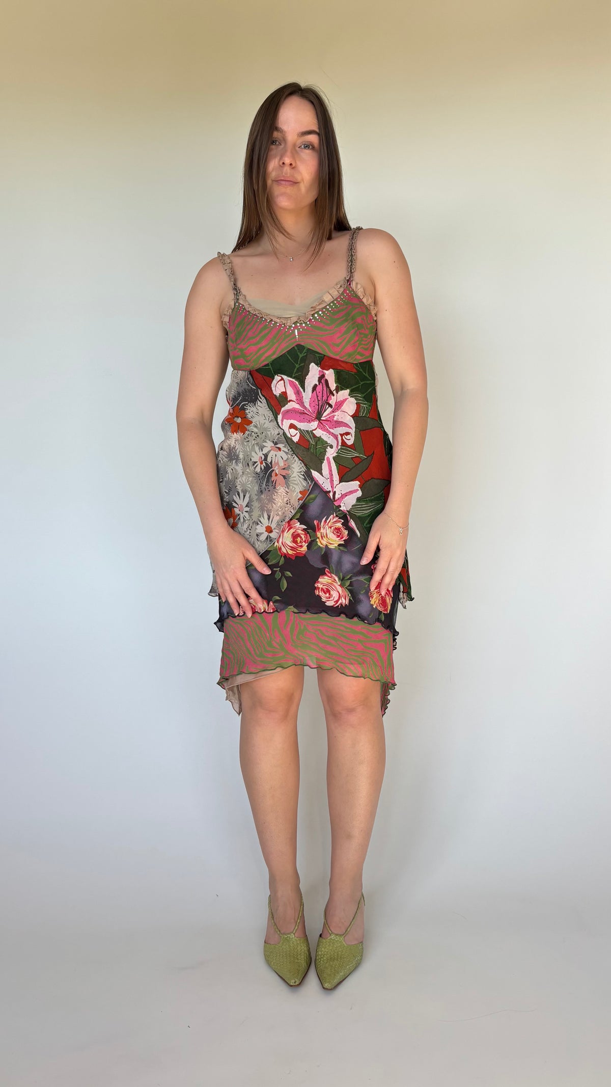 Lisa Ho Silk Ruffle Dress