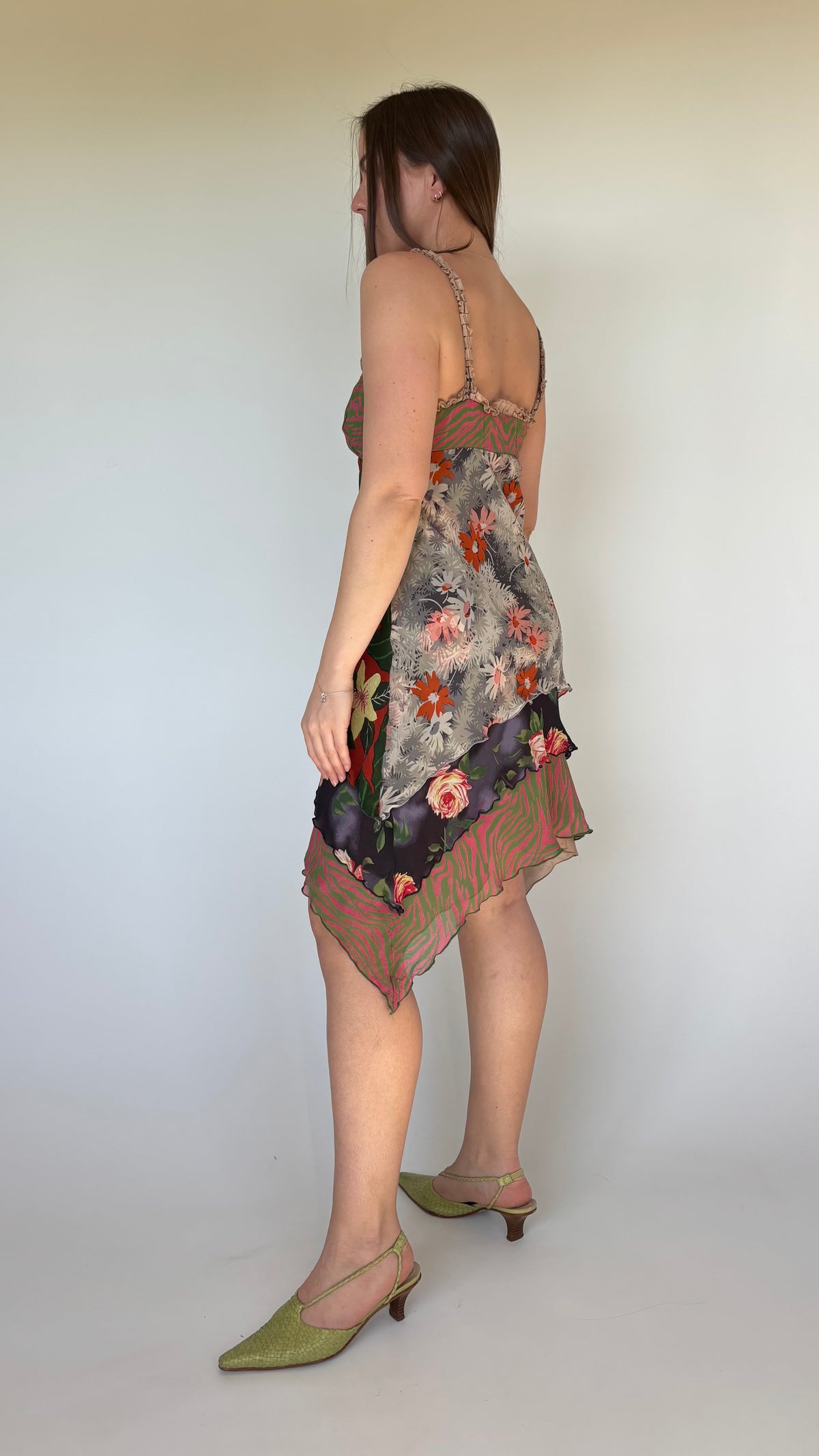 Lisa Ho Silk Ruffle Dress