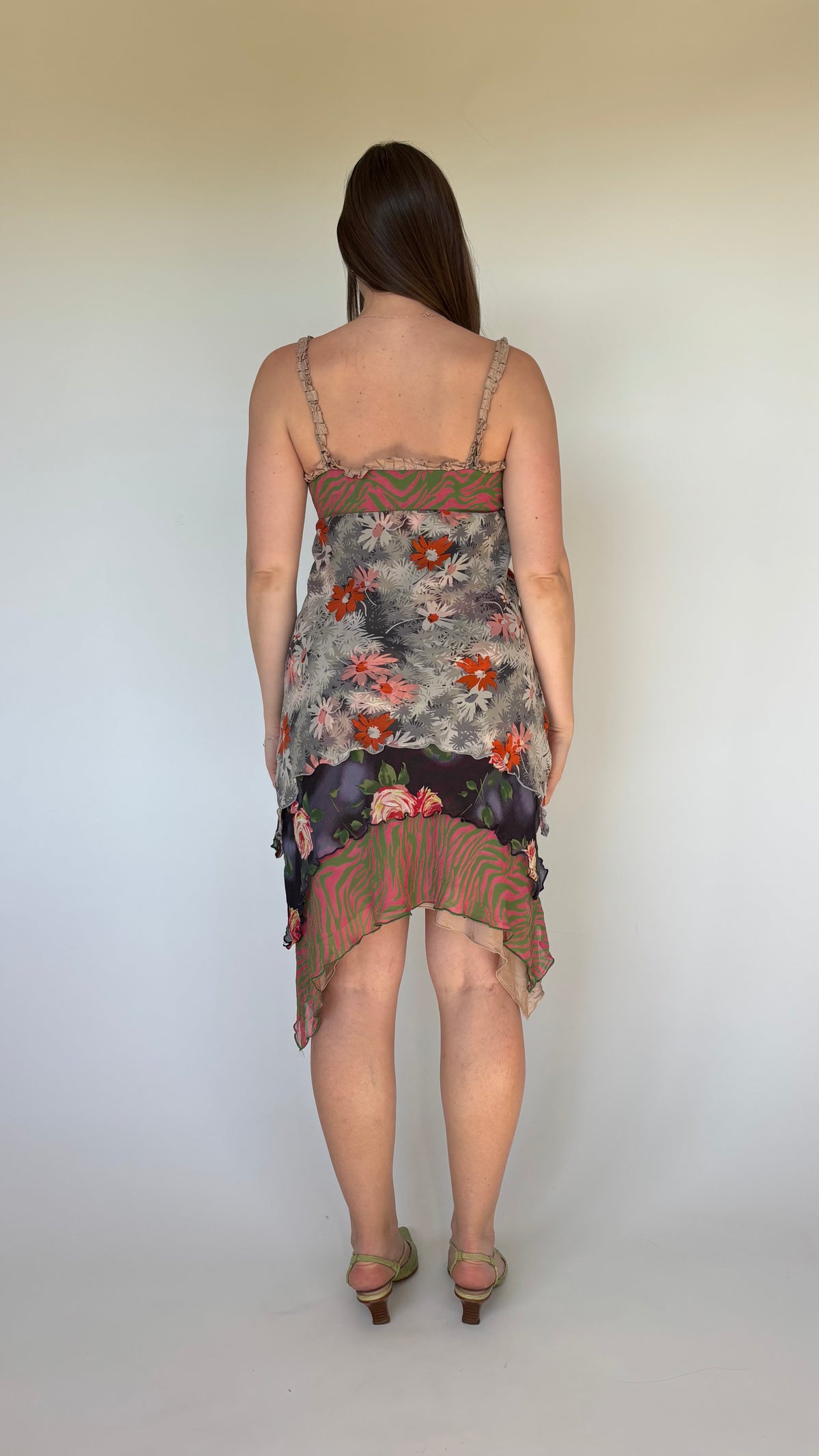 Lisa Ho Silk Ruffle Dress
