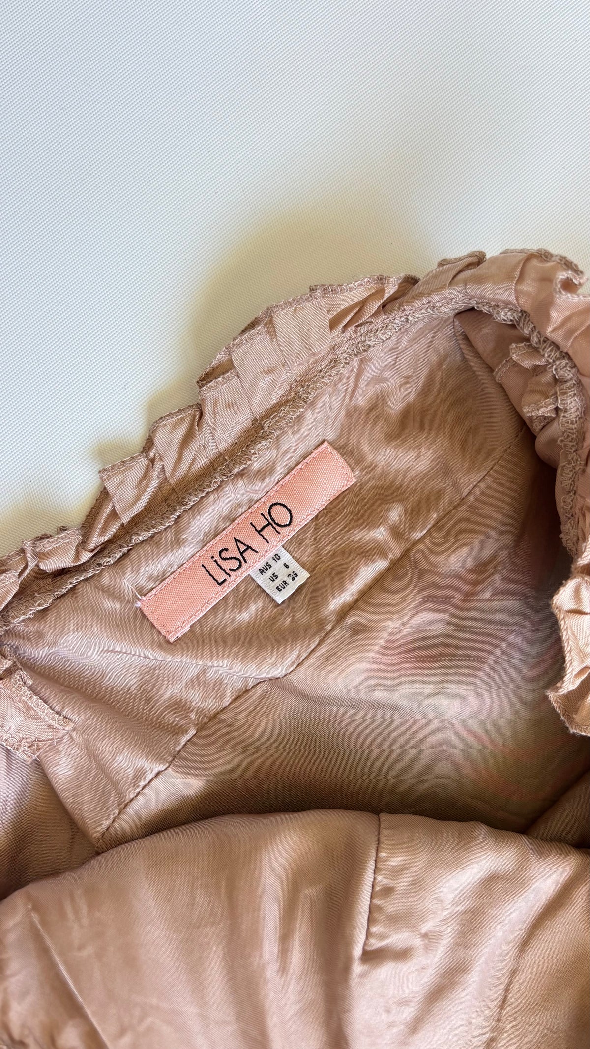 Lisa Ho Silk Ruffle Dress